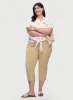 Paisley Embroidered Tie-Front Blouse & Pull-On Slim Leg Capris sold by Laura