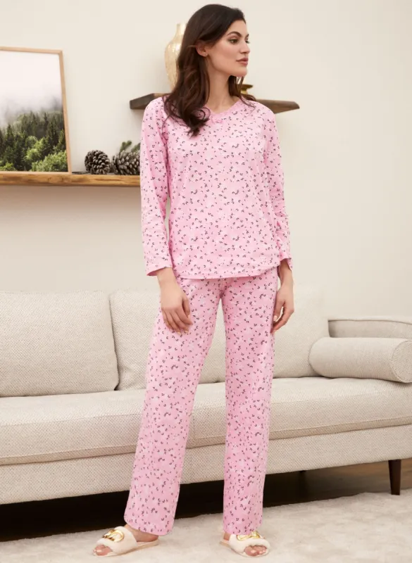 Floral Print Cotton Pyjama Set sold by Laura