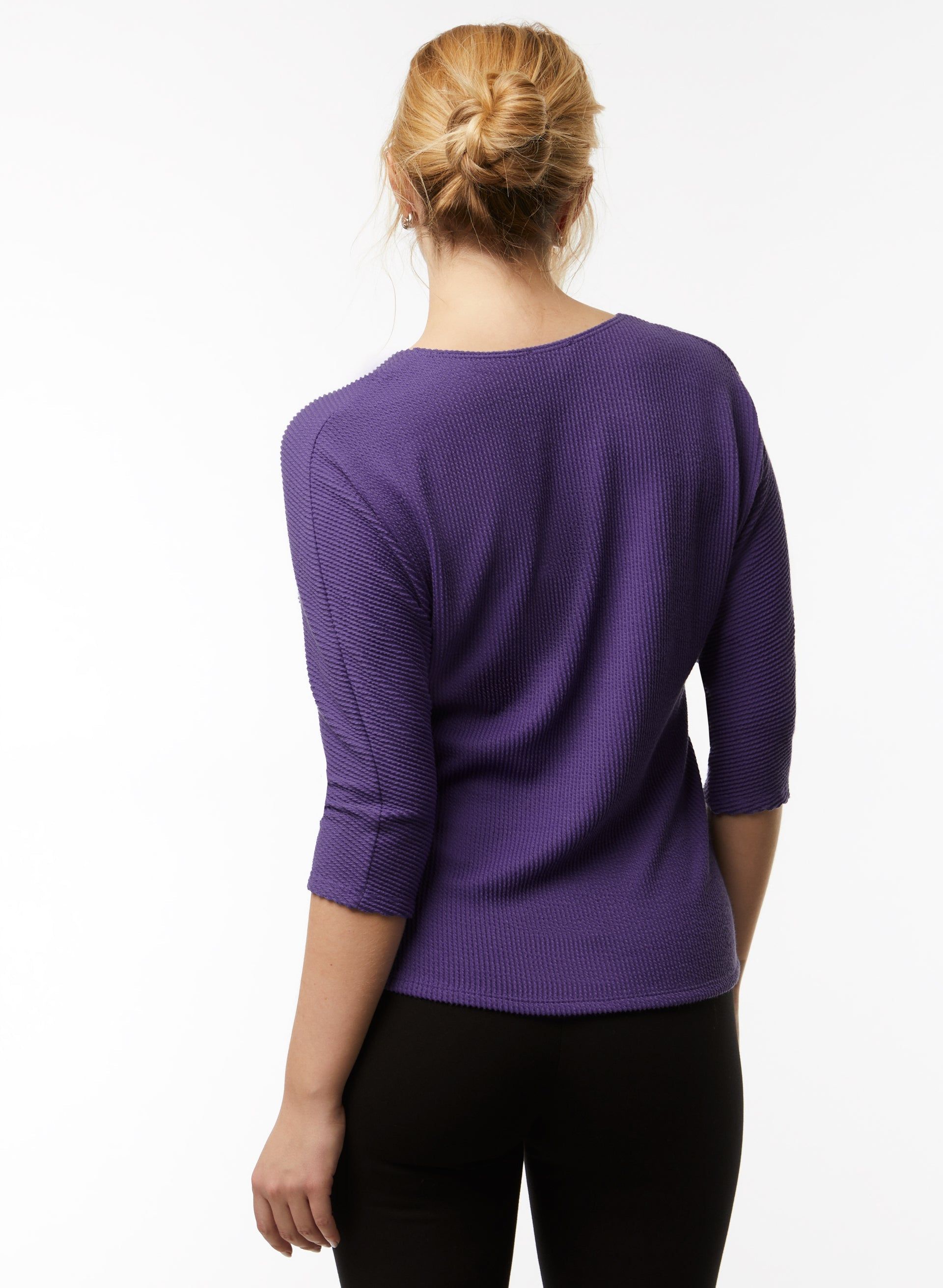 Dolman Sleeve Ottoman Stitch Top sold by Laura product image thumbnail 2