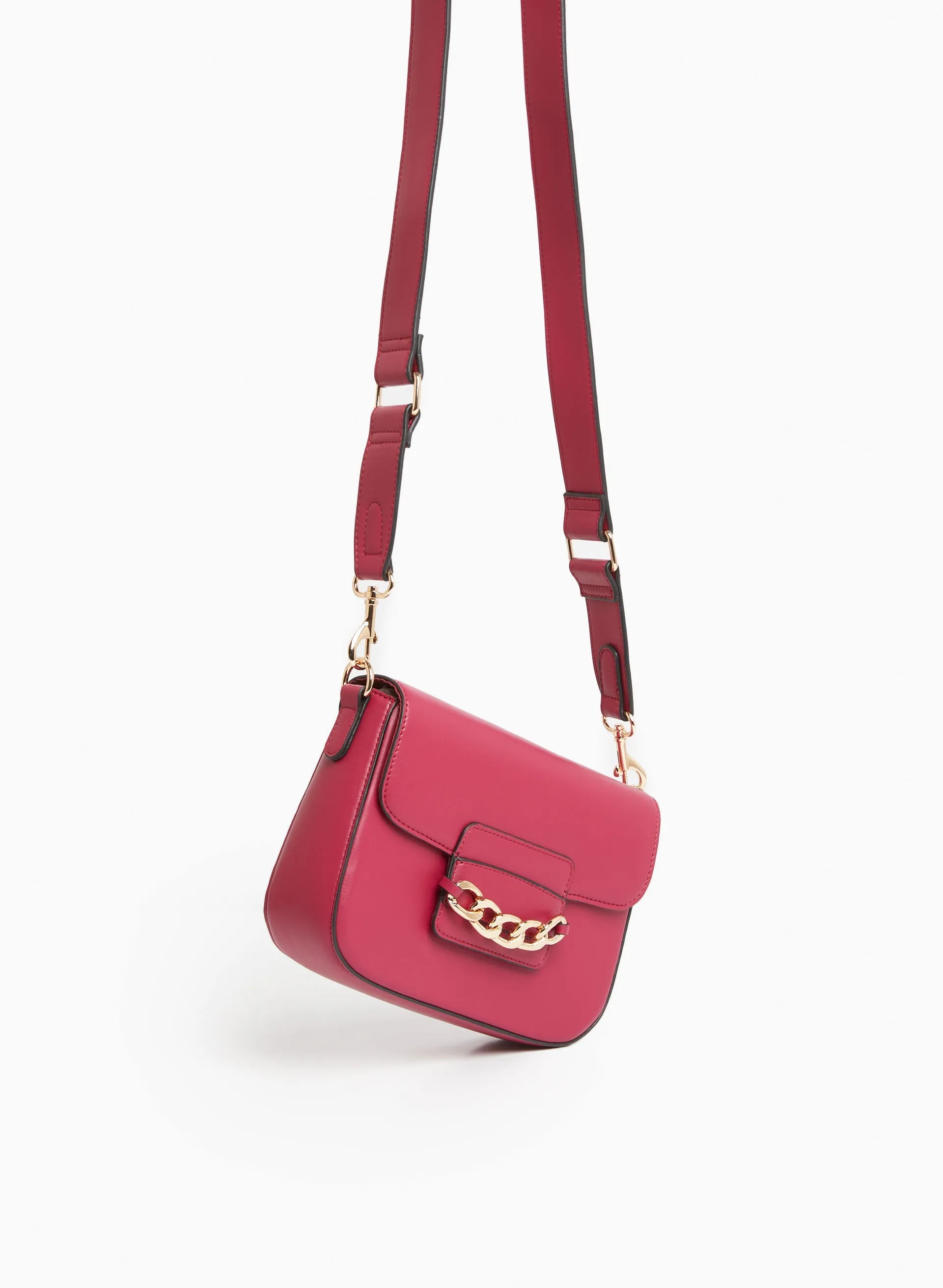 Chain Detail Saddle Bag sold by Laura