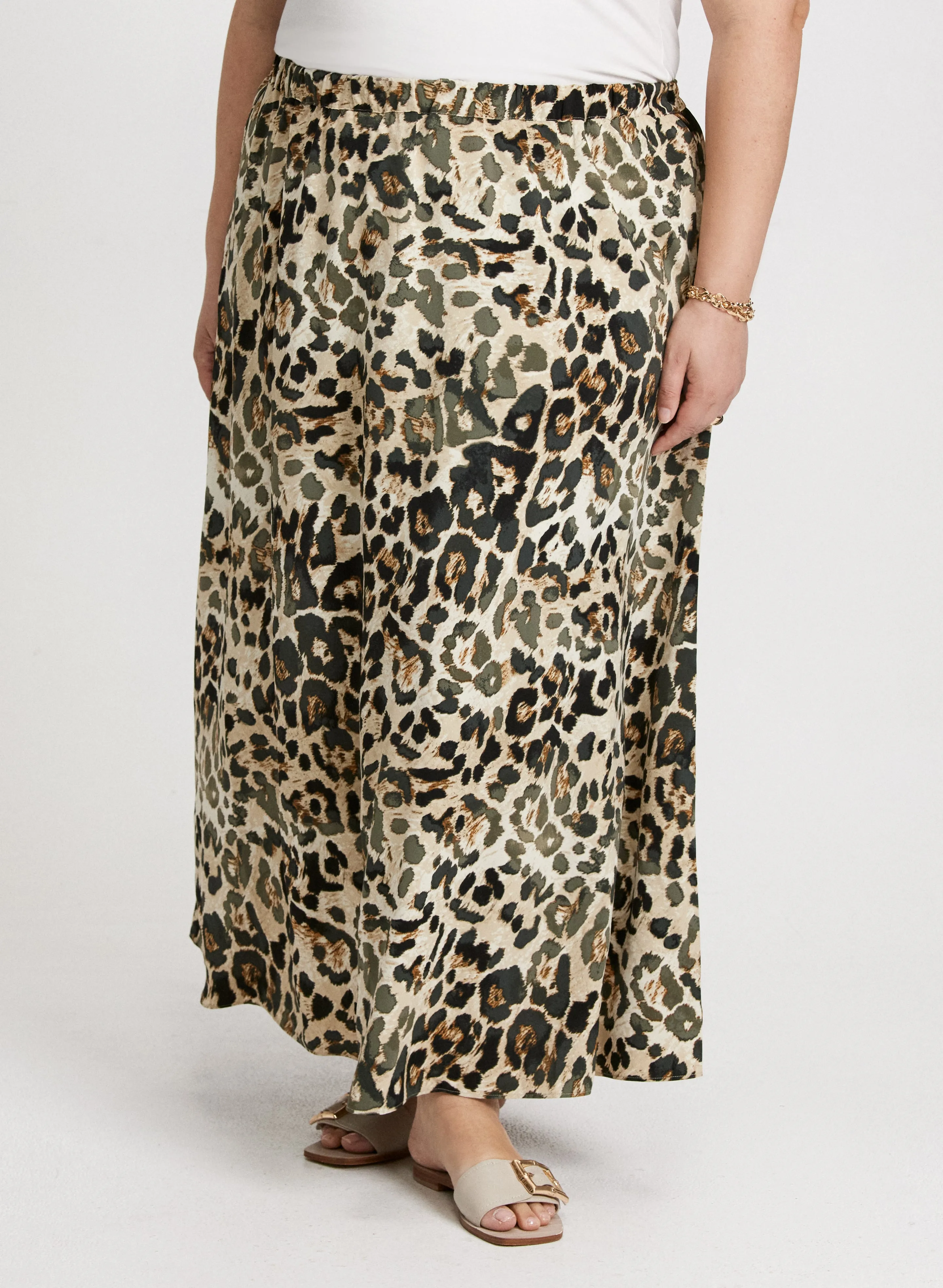 Long Leopard-Print Skirt sold by Laura