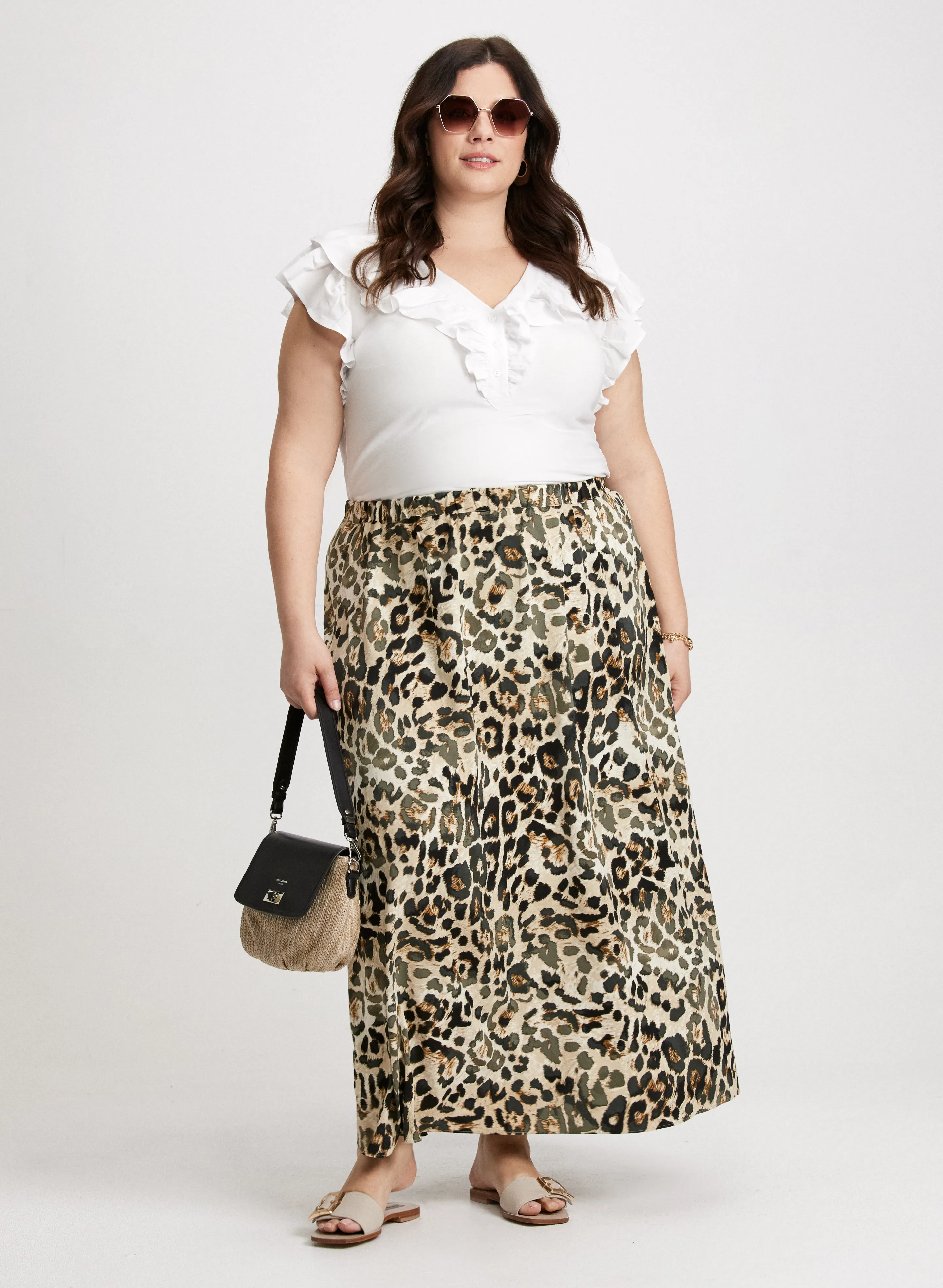 Long Leopard-Print Skirt sold by Laura product image thumbnail 3