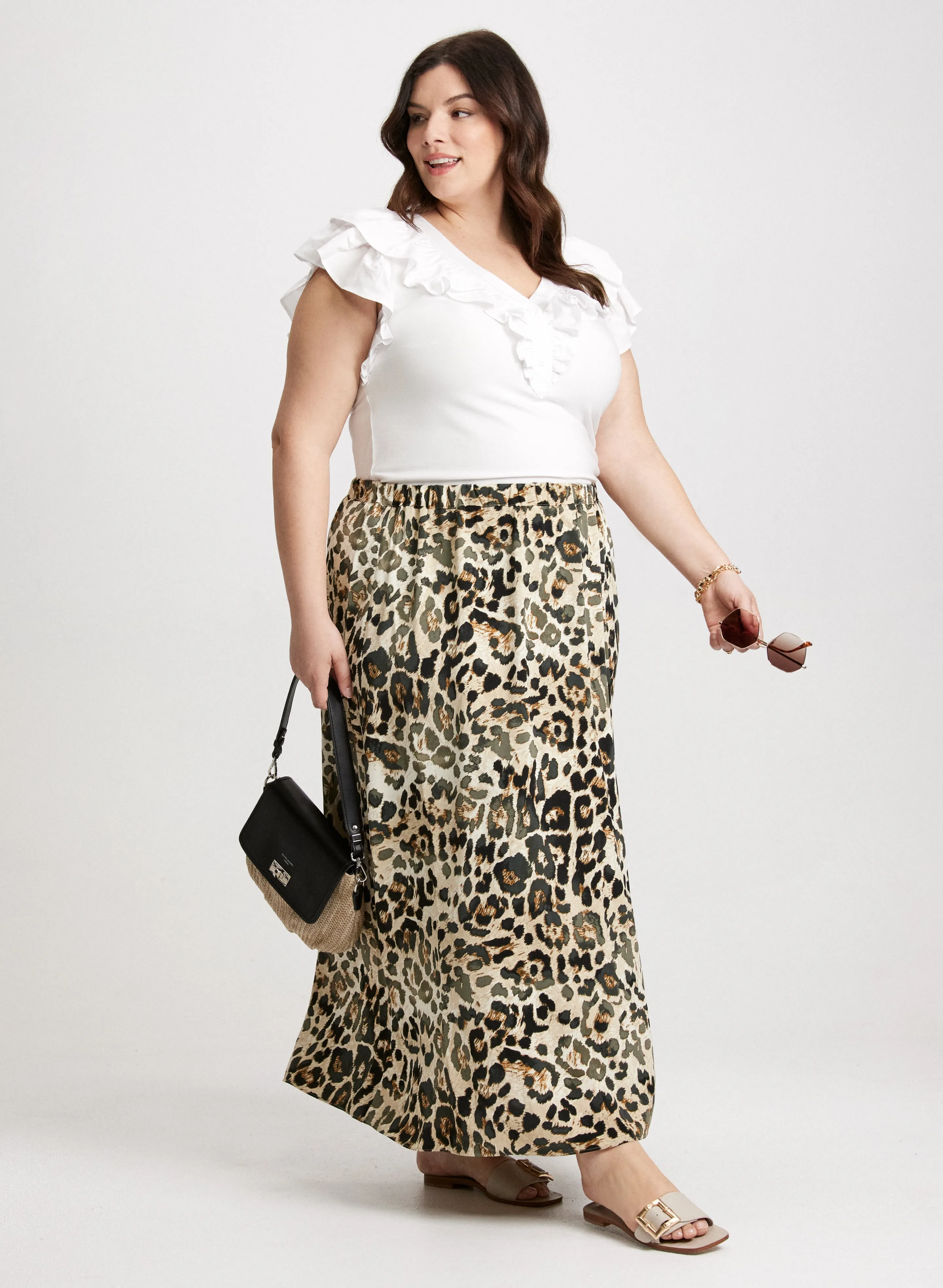 Long Leopard-Print Skirt sold by Laura product image thumbnail 4