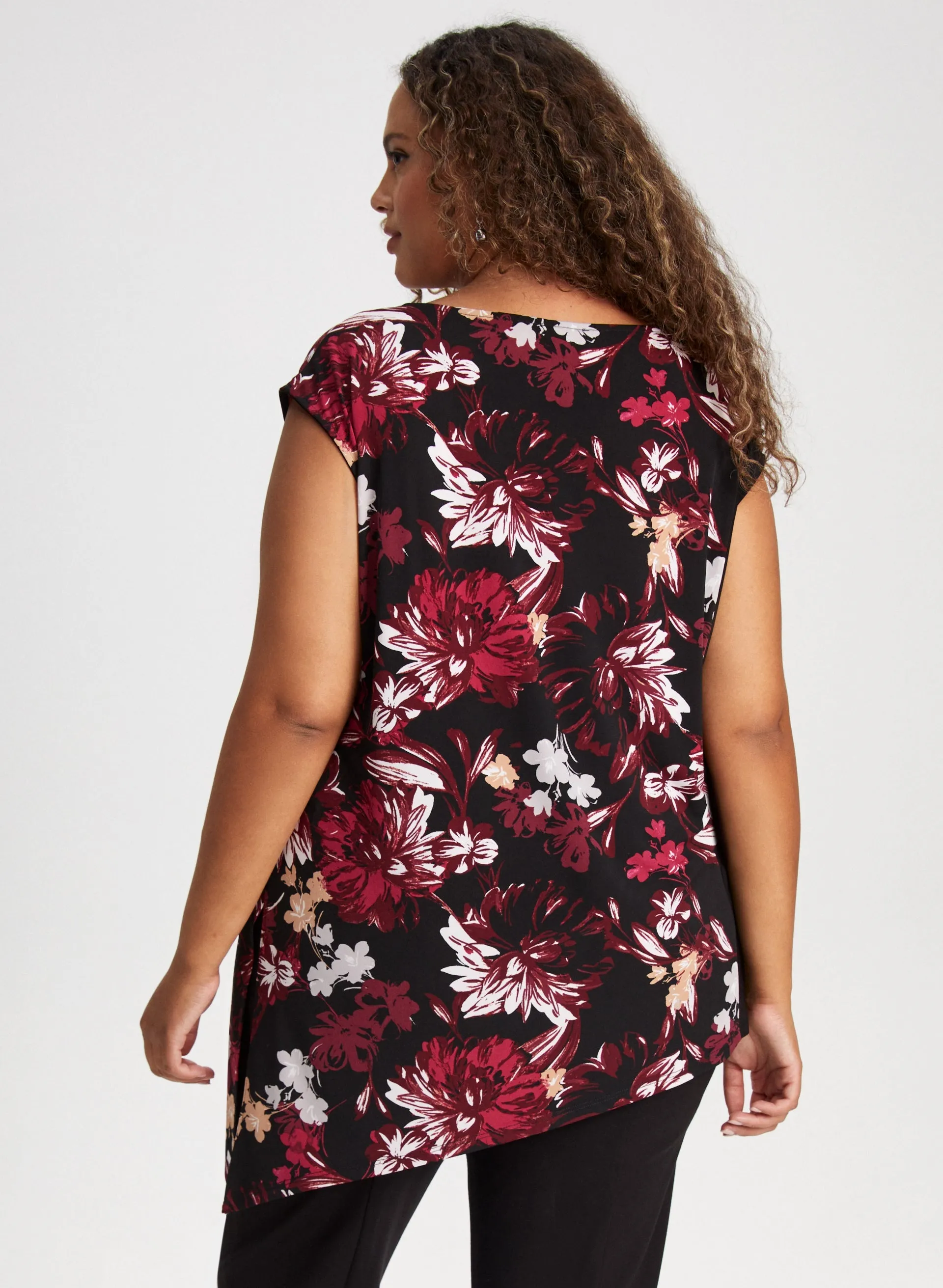 Cap Sleeve Floral Print Top sold by Laura product image thumbnail 4
