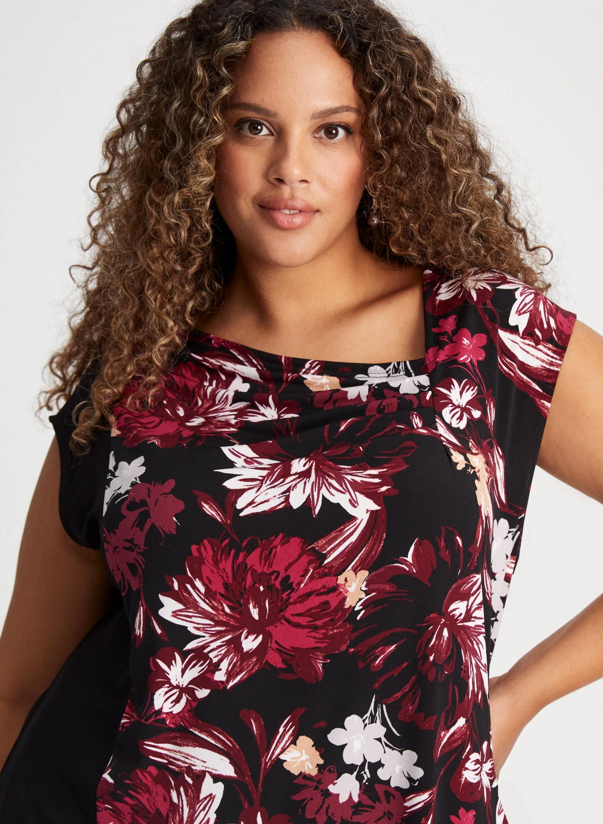 Cap Sleeve Floral Print Top sold by Laura product image thumbnail 2
