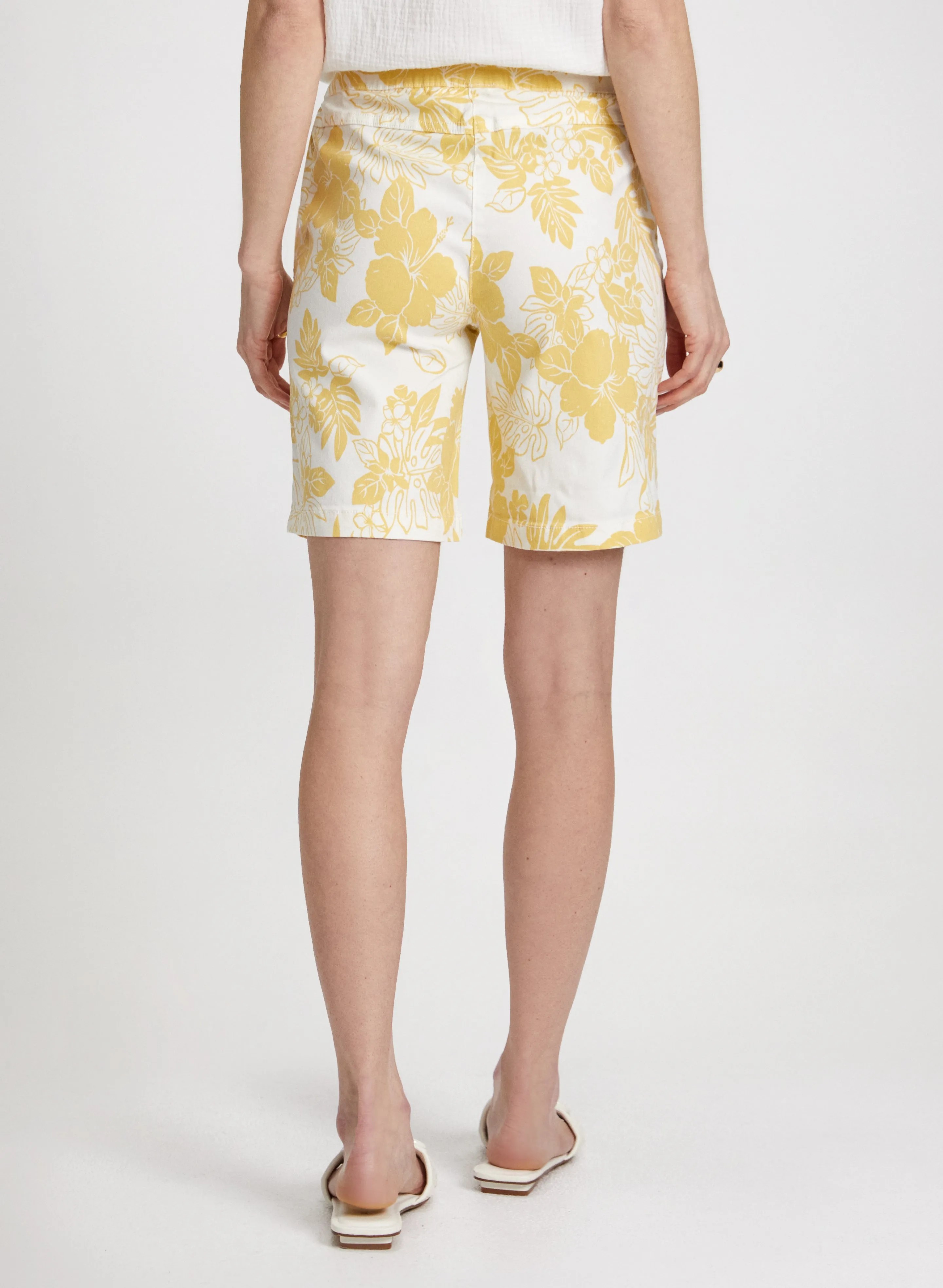 Tropical Print Pull-On Shorts sold by Laura product image thumbnail 2