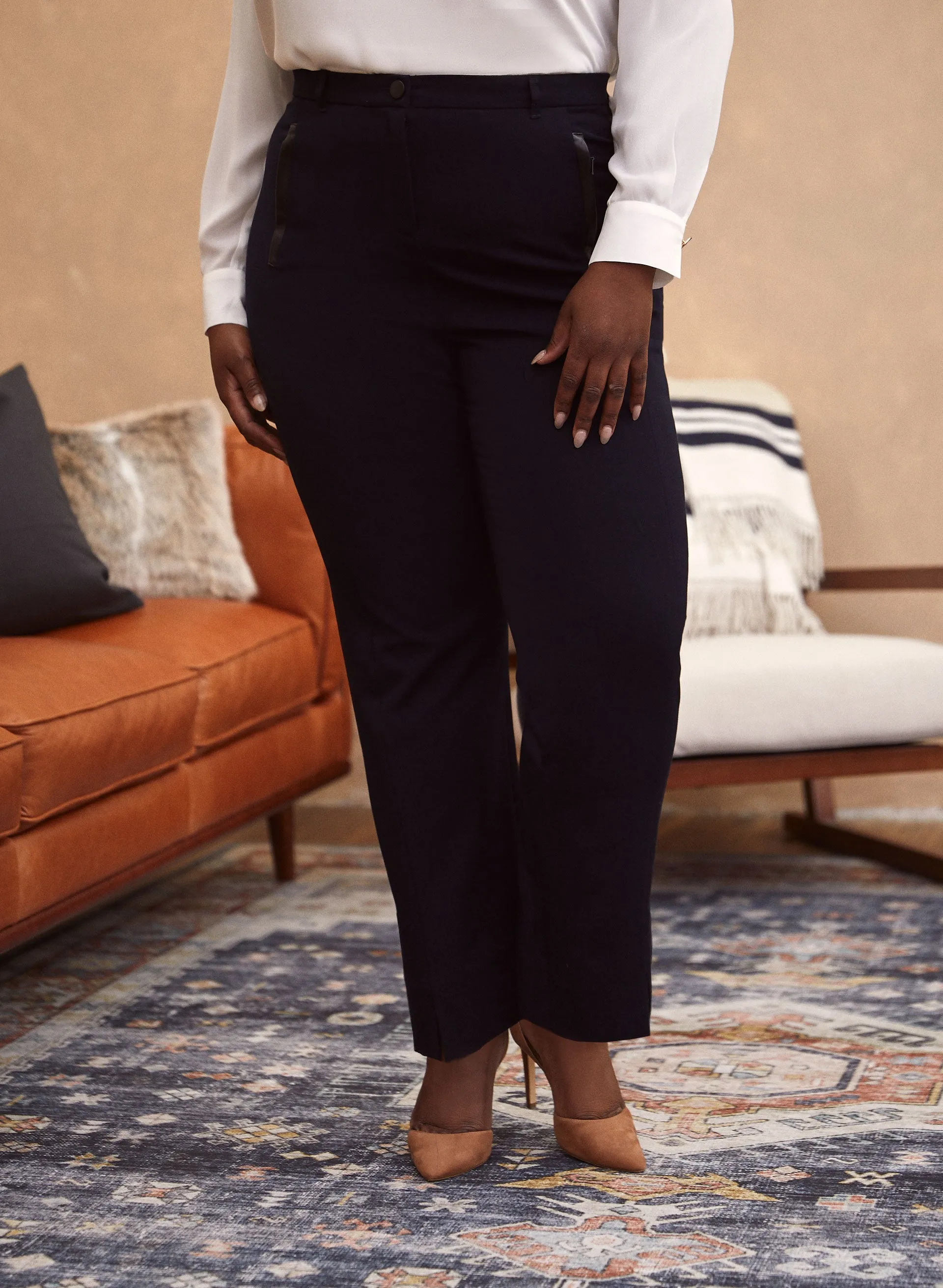 Signature Fit Straight Leg Pants sold by Laura