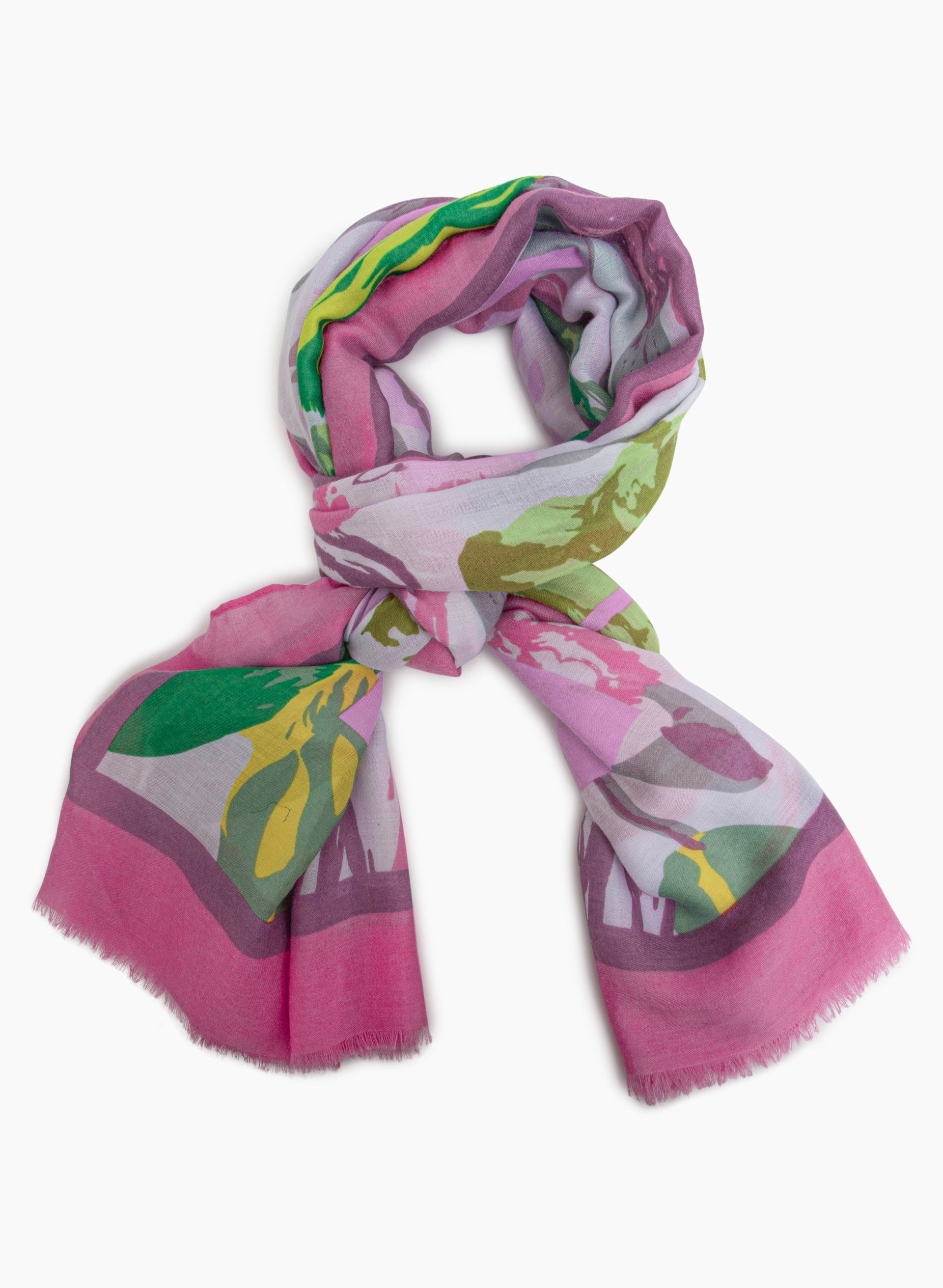 Floral Print Scarf sold by Laura