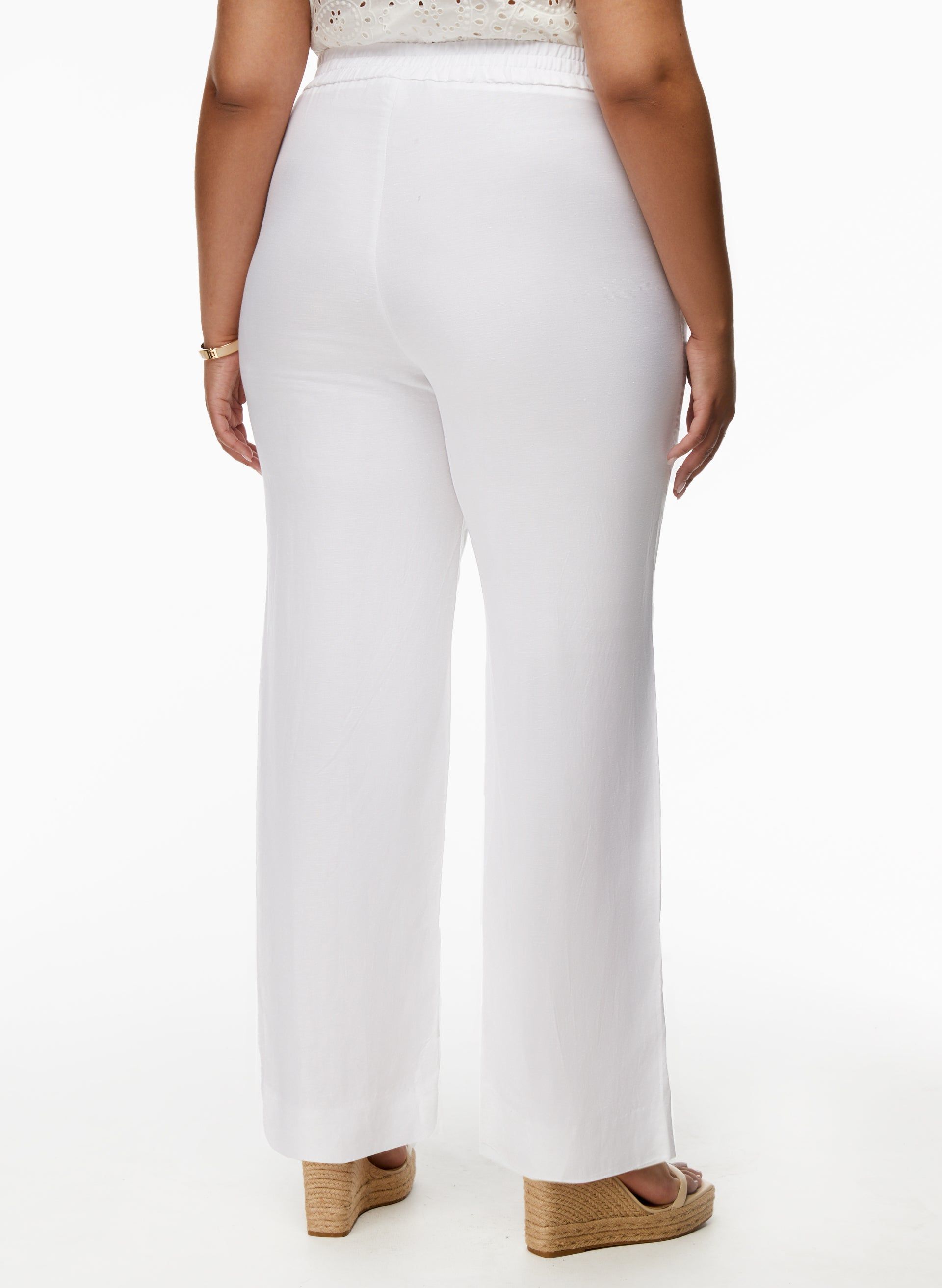 Straight Leg Linen-Blend Pants sold by Laura product image thumbnail 2