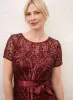 Belted Sequin Mesh Dress sold by Laura
