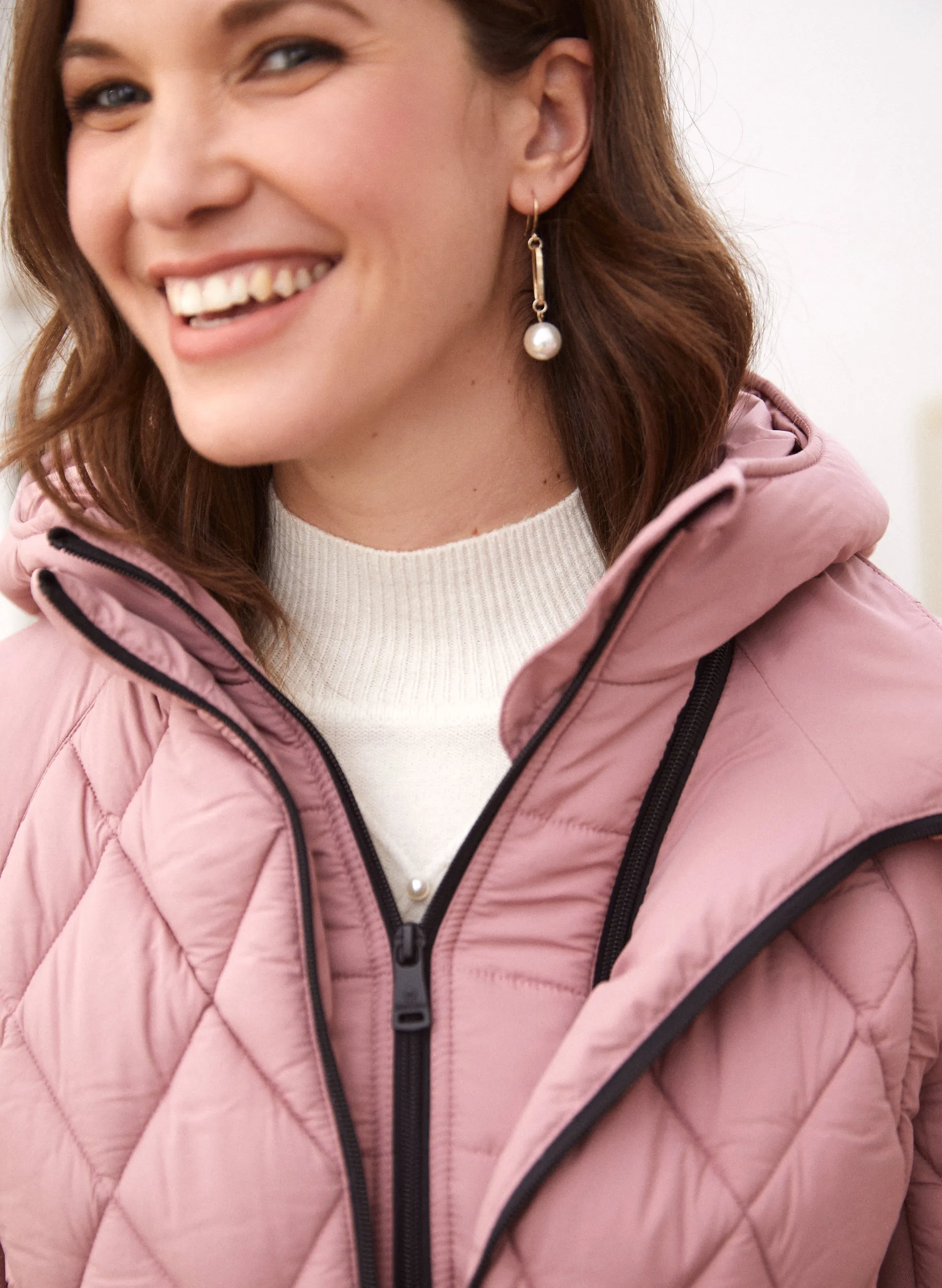 Bernardo - Chevron Quilted Ecoplume™ Coat sold by Laura product image thumbnail 4