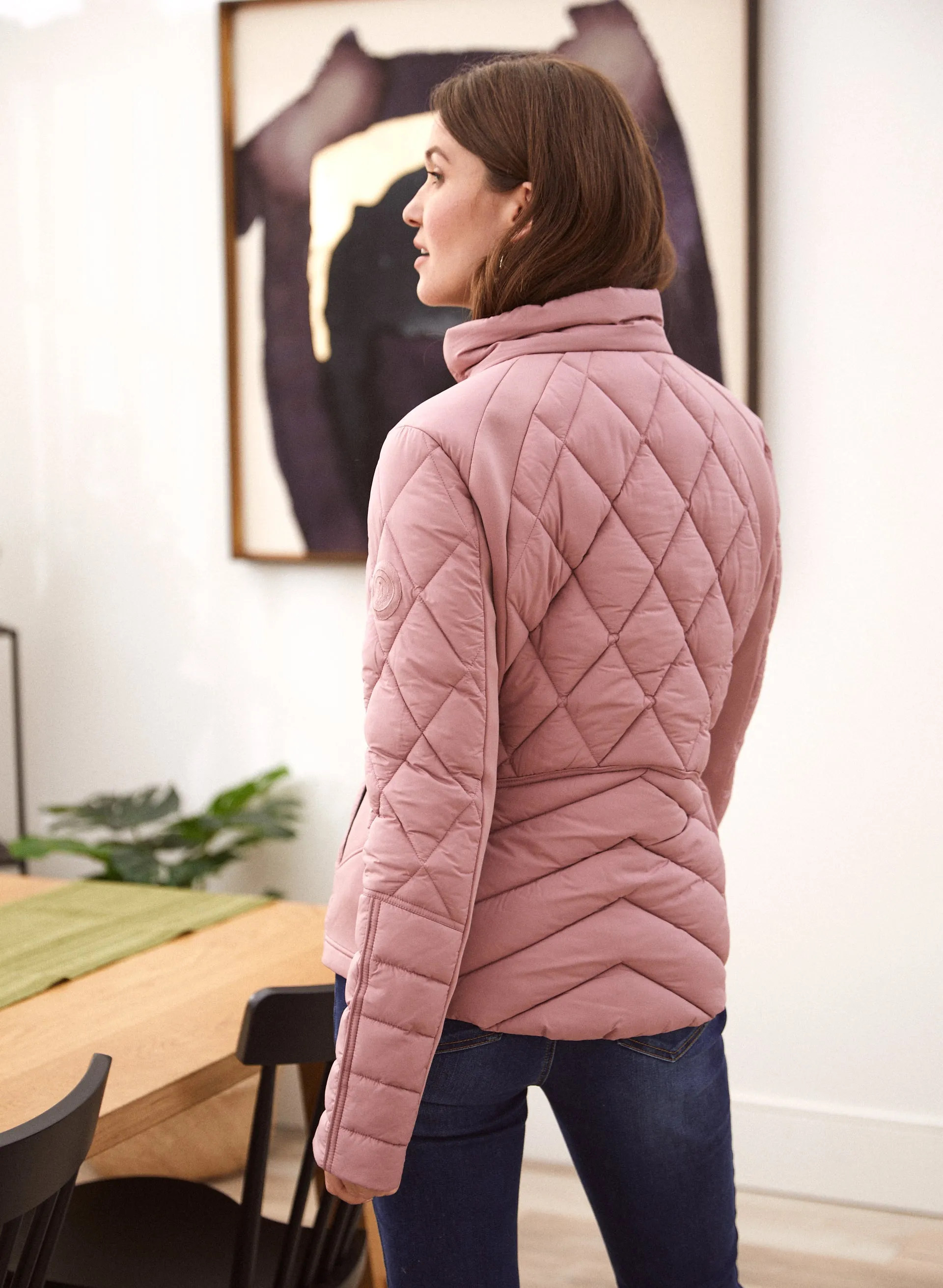 Bernardo - Chevron Quilted Ecoplume™ Coat sold by Laura product image thumbnail 2
