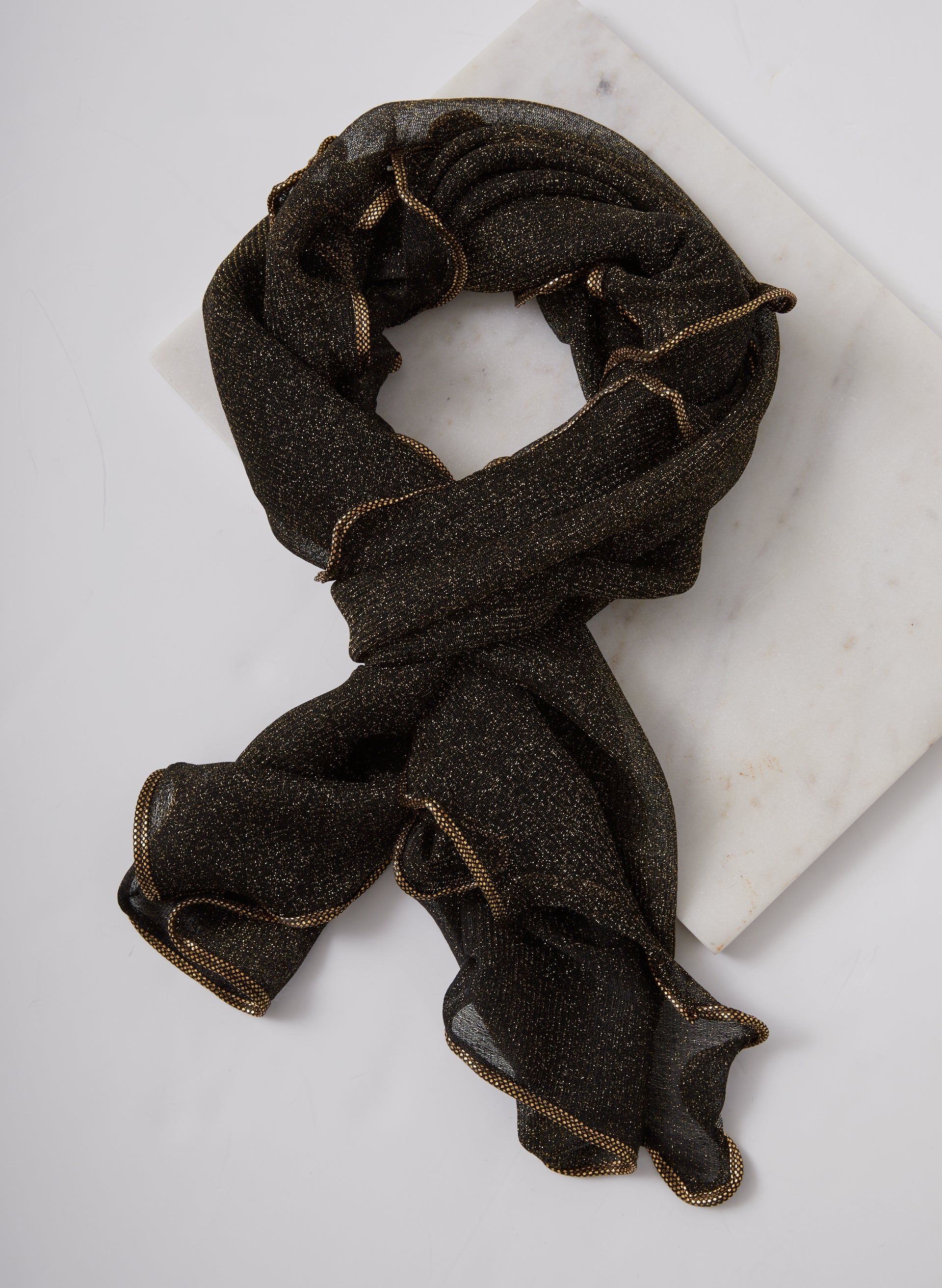 Mesh & Glitter Shawl sold by Laura