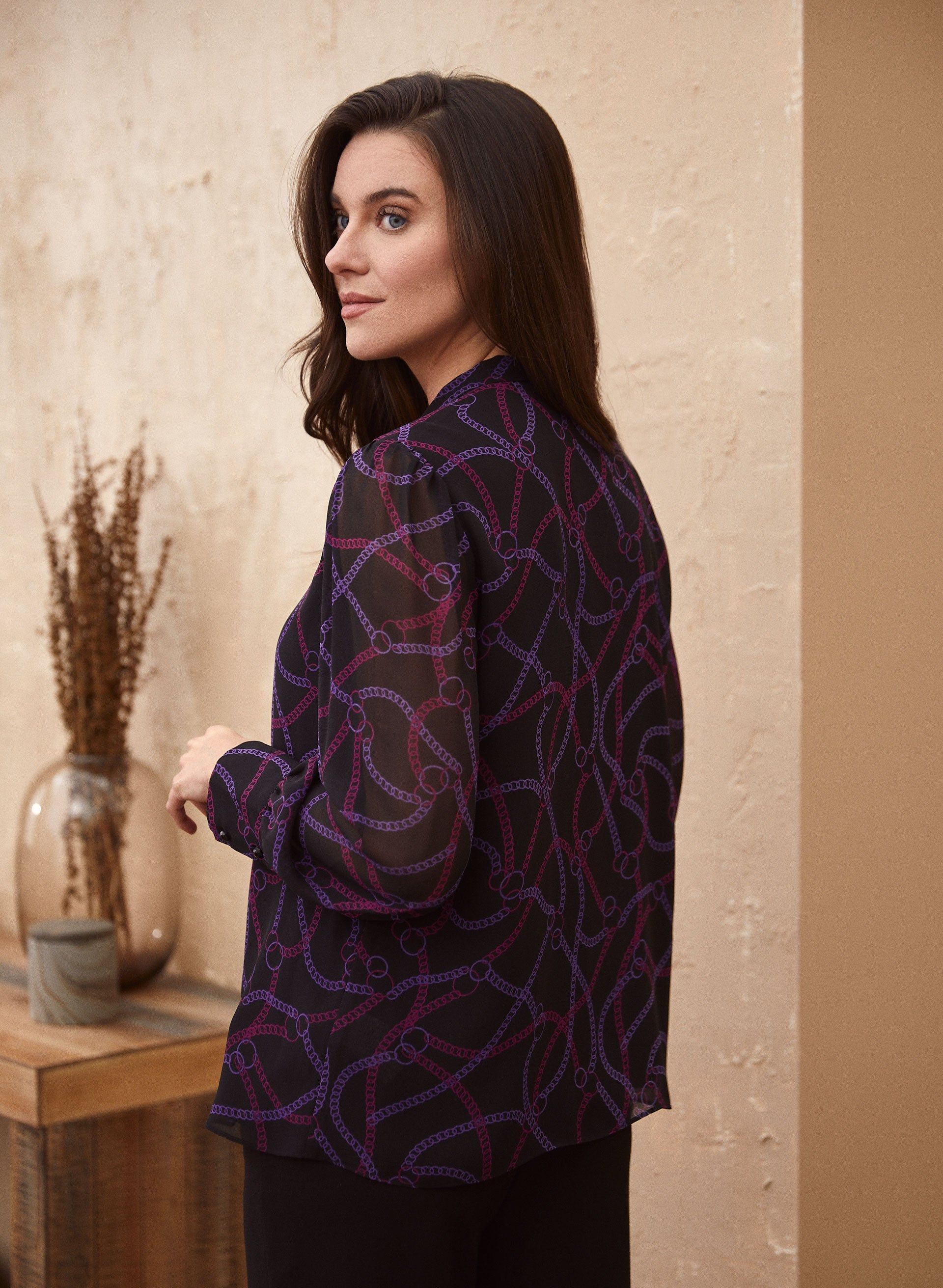 Chain Print Blouse sold by Laura product image thumbnail 3