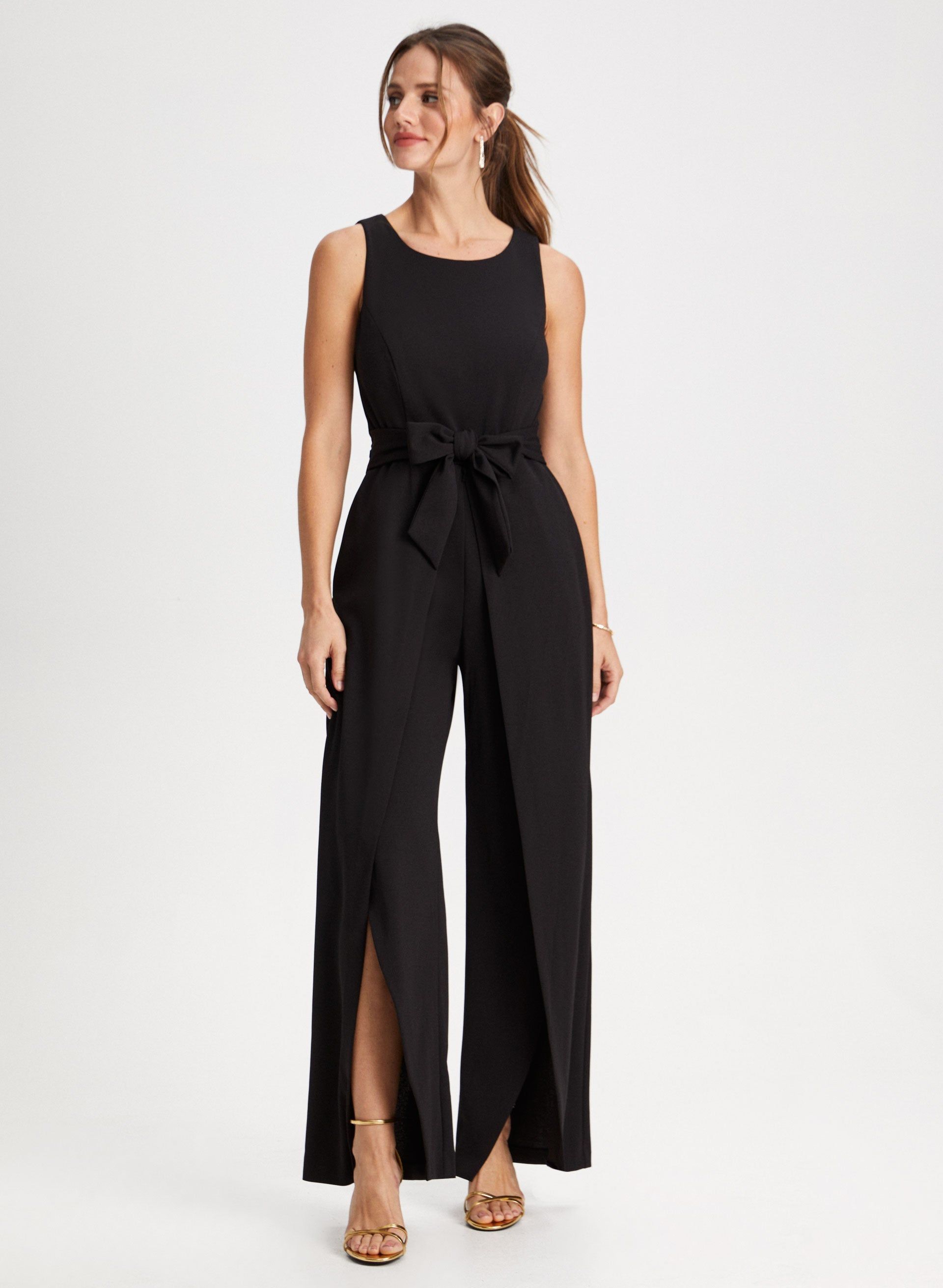 Sash Detail Wide Leg Jumpsuit sold by Laura