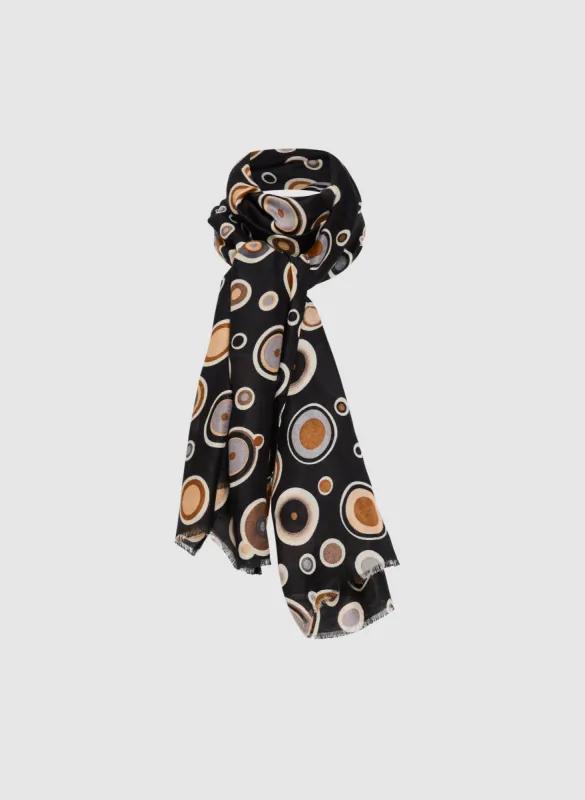 Polka Dot Print Scarf sold by Laura