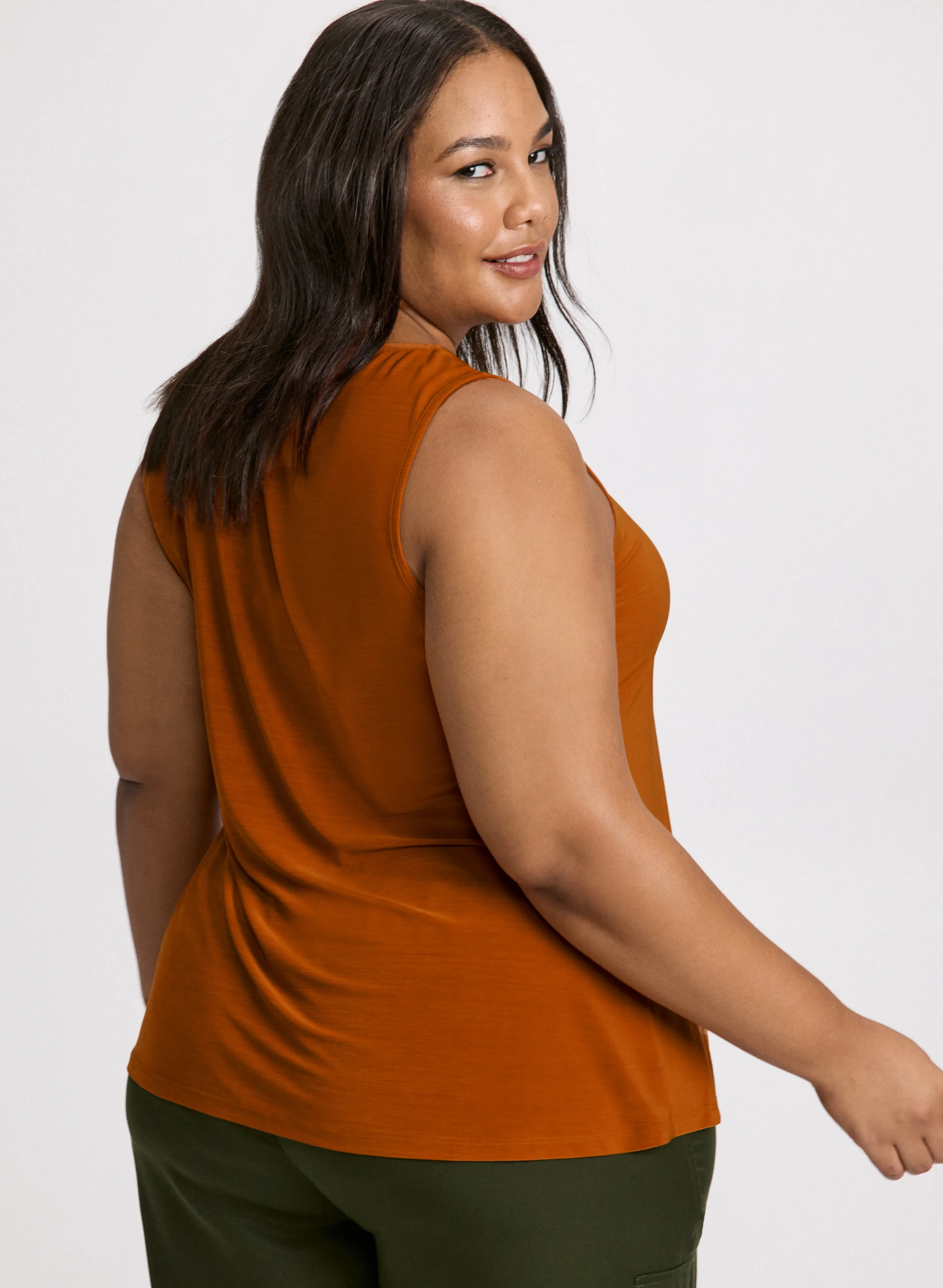 Keyhole Detail Sleeveless Top sold by Laura product image thumbnail 4