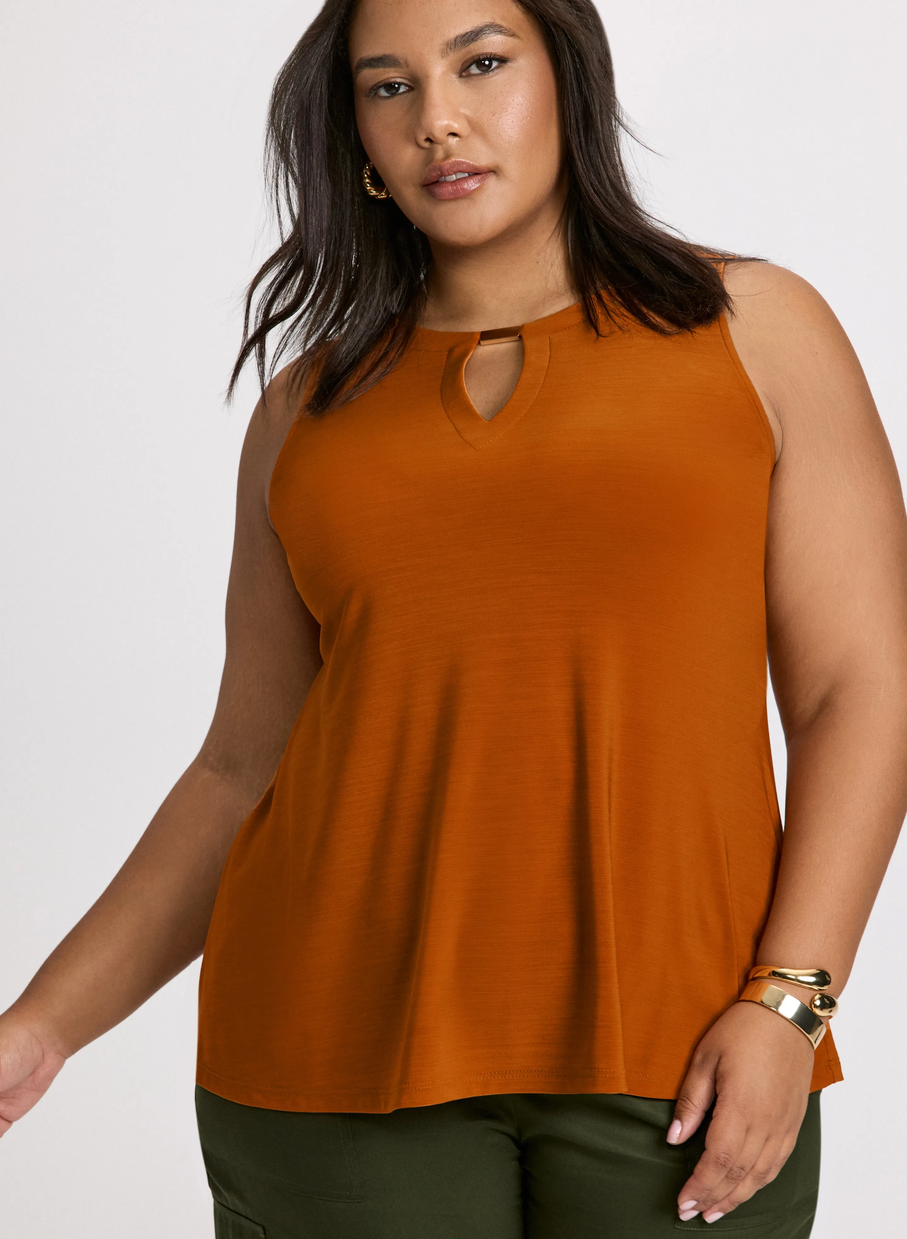 Keyhole Detail Sleeveless Top sold by Laura product image thumbnail 5