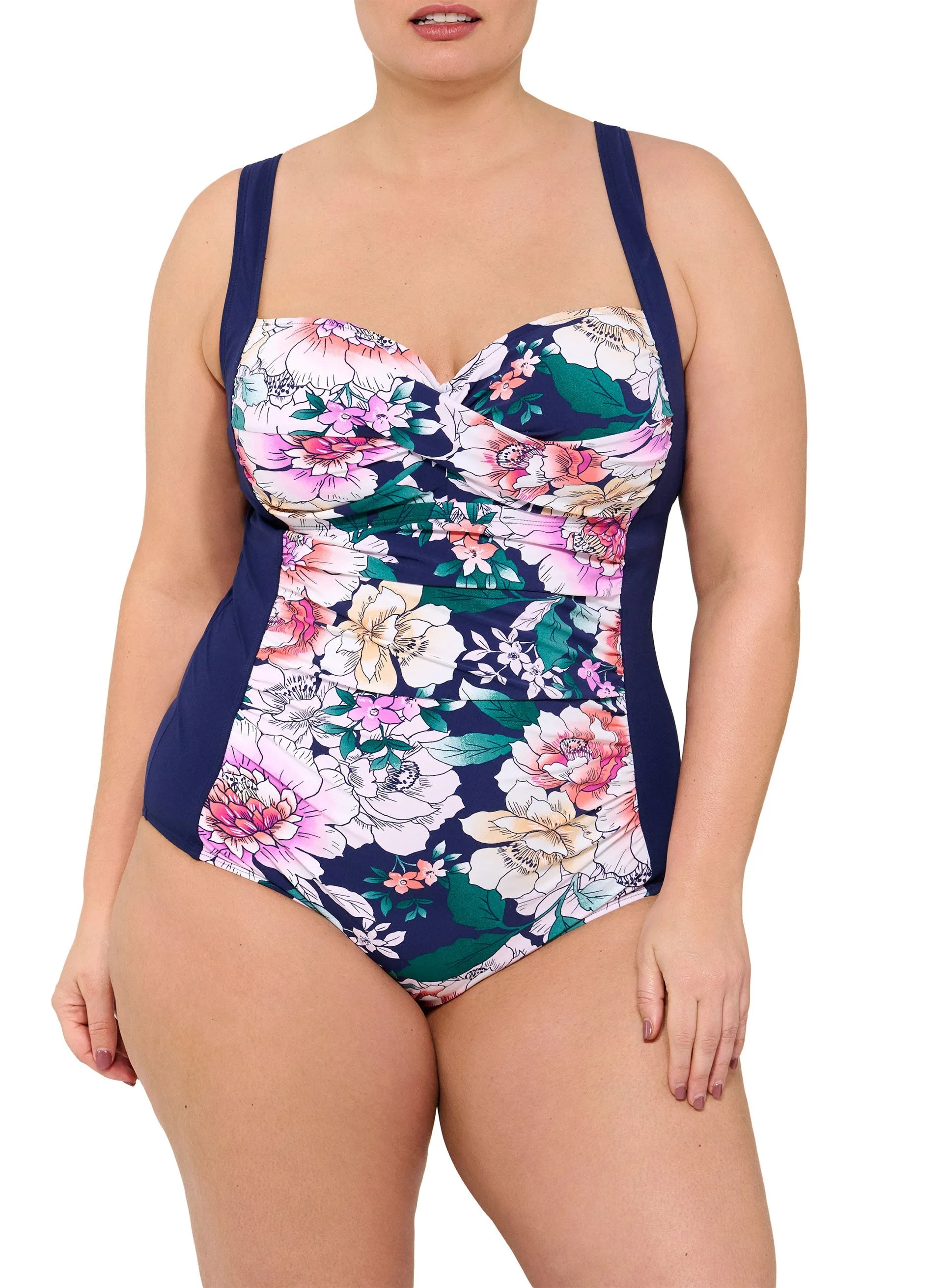 Christina - Floral Print One-Piece Swimsuit sold by Laura