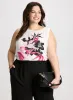 Floral Placement Print Top sold by Laura