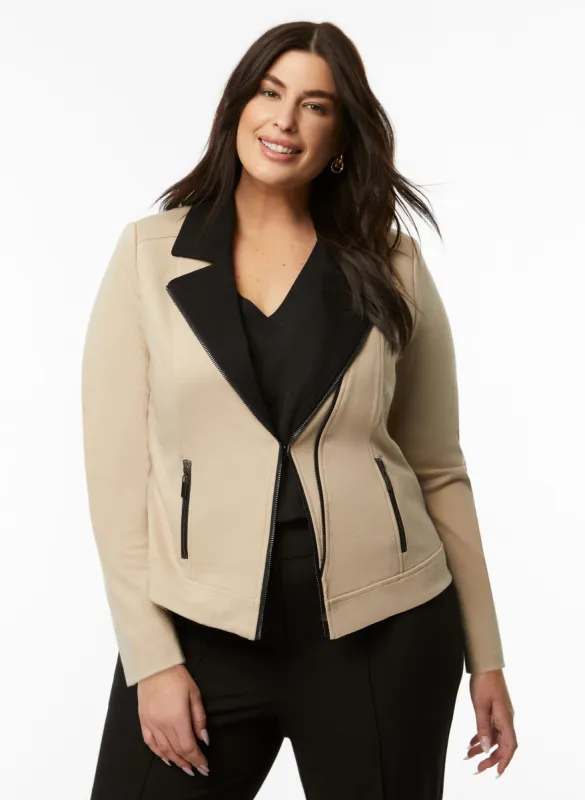 Zip Detail  Twill Jacket sold by Laura