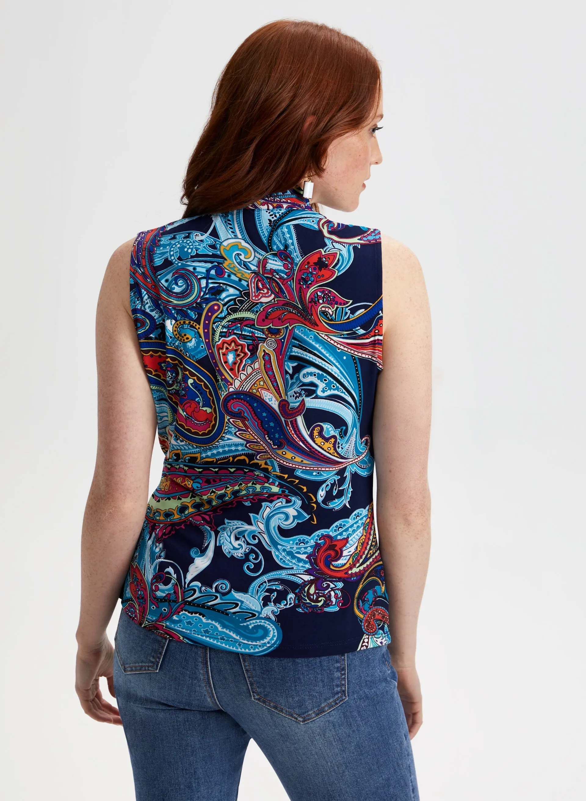 Paisley Print Sleeveless Blouse sold by Laura product image thumbnail 4