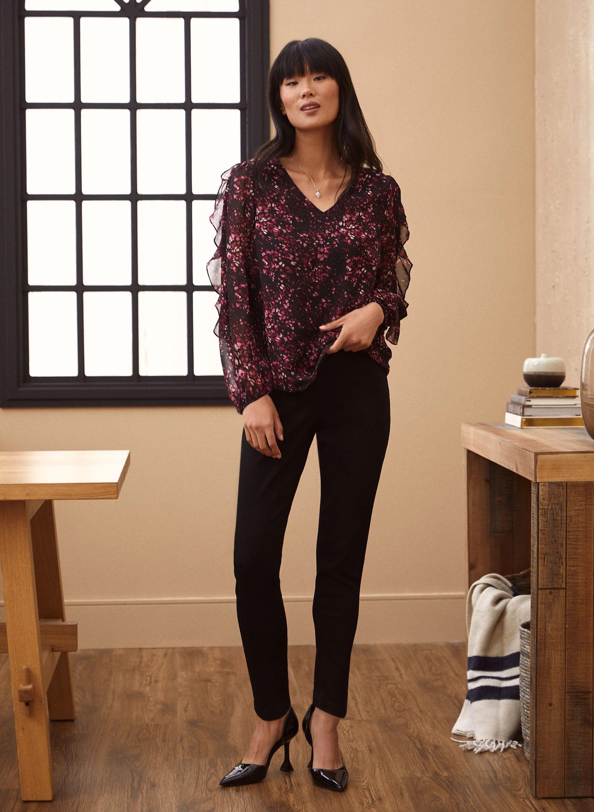 Ruffle Sleeve Blouse sold by Laura product image thumbnail 4