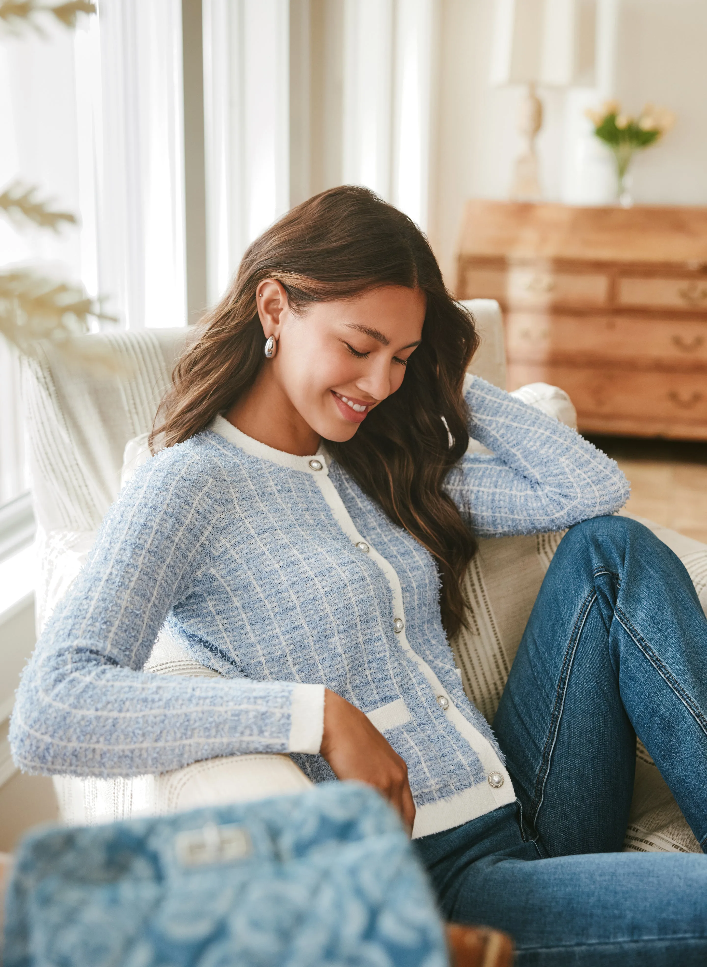 Short Bouclé Cardigan sold by Laura product image thumbnail 2