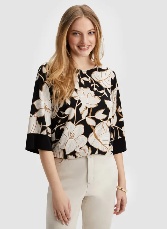 3/4 Wide Sleeve Top sold by Laura