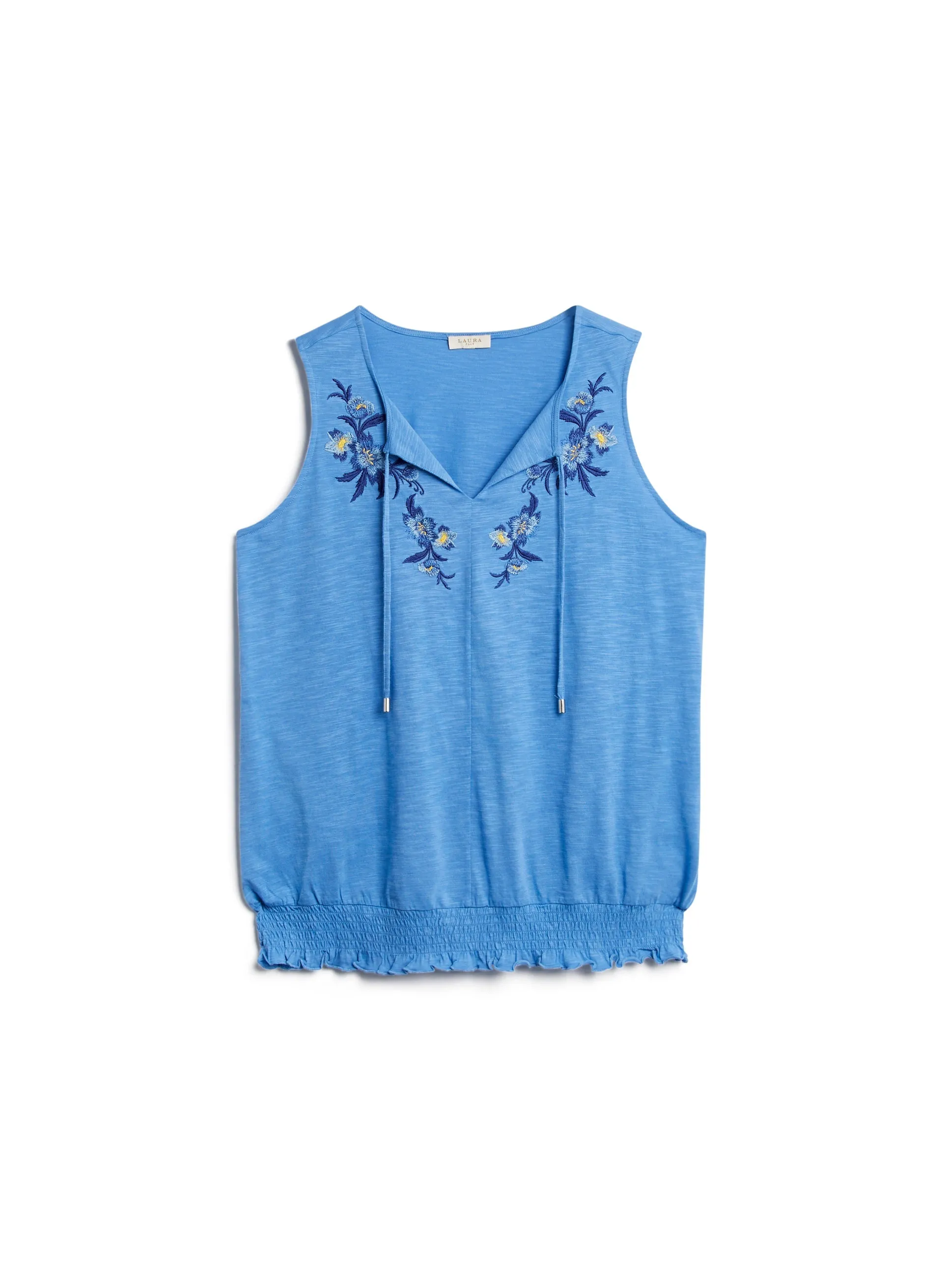 Floral Embroidered Smocked Top sold by Laura product image thumbnail 5