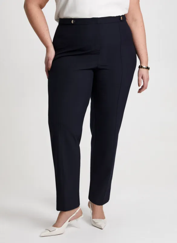 Signature Fit Tab Detail Pants sold by Laura
