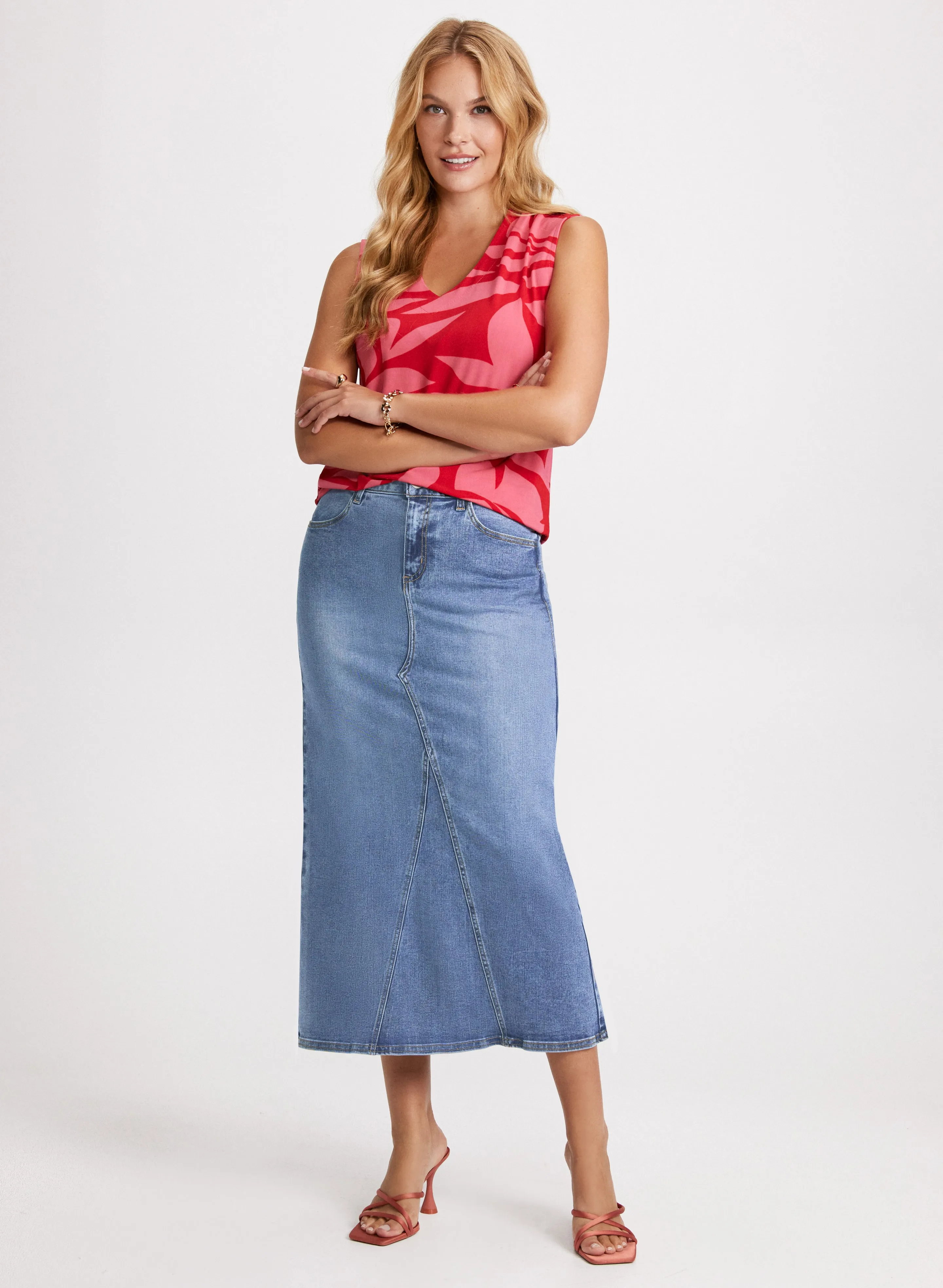 A-Line Denim Skirt sold by Laura product image thumbnail 4