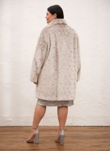 Textured Faux Fur Coat sold by Laura