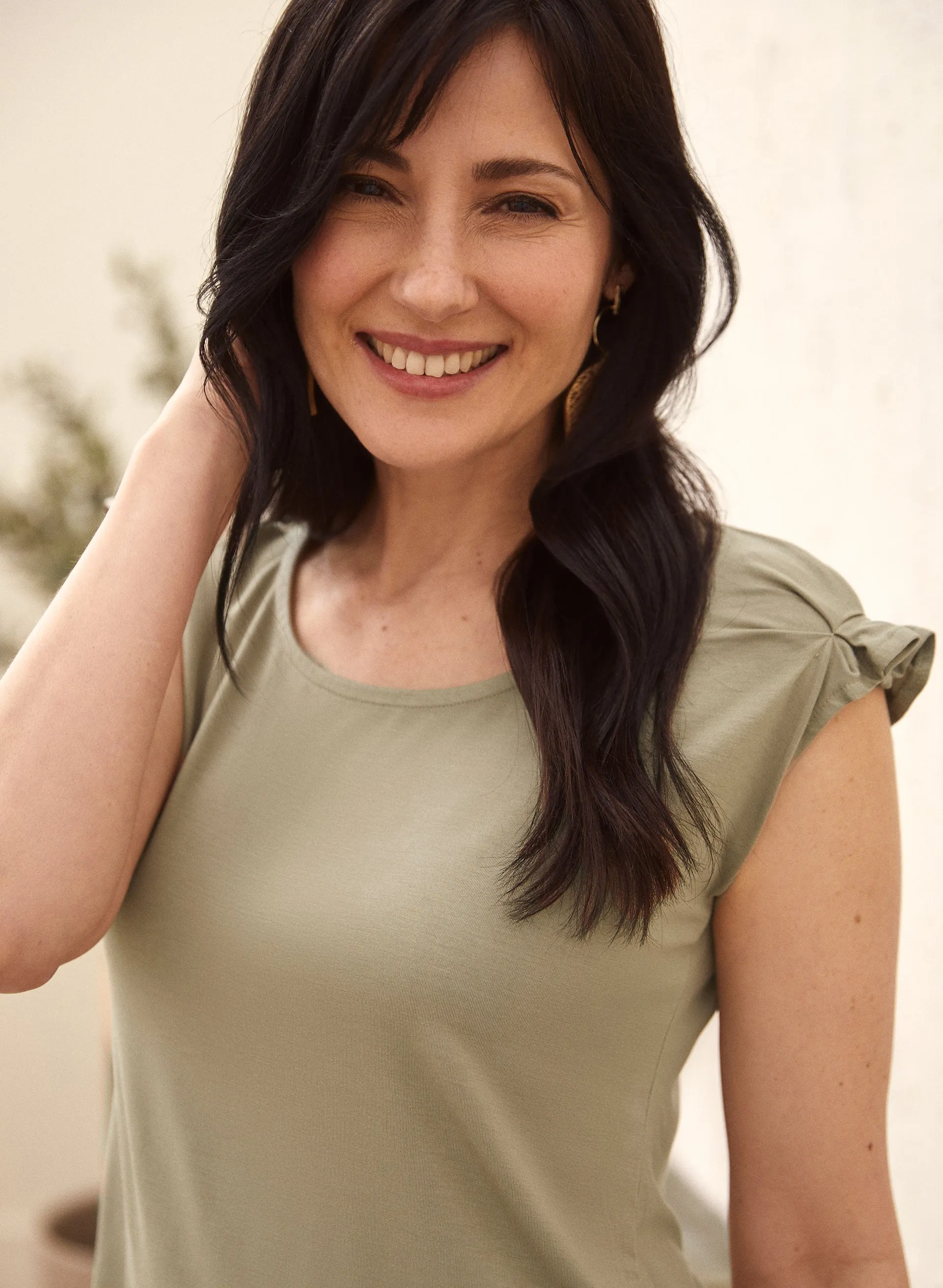 Ruffle Detail Short Sleeve Tee sold by Laura product image thumbnail 2