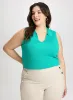 Ribbed Sleeveless Polo sold by Laura