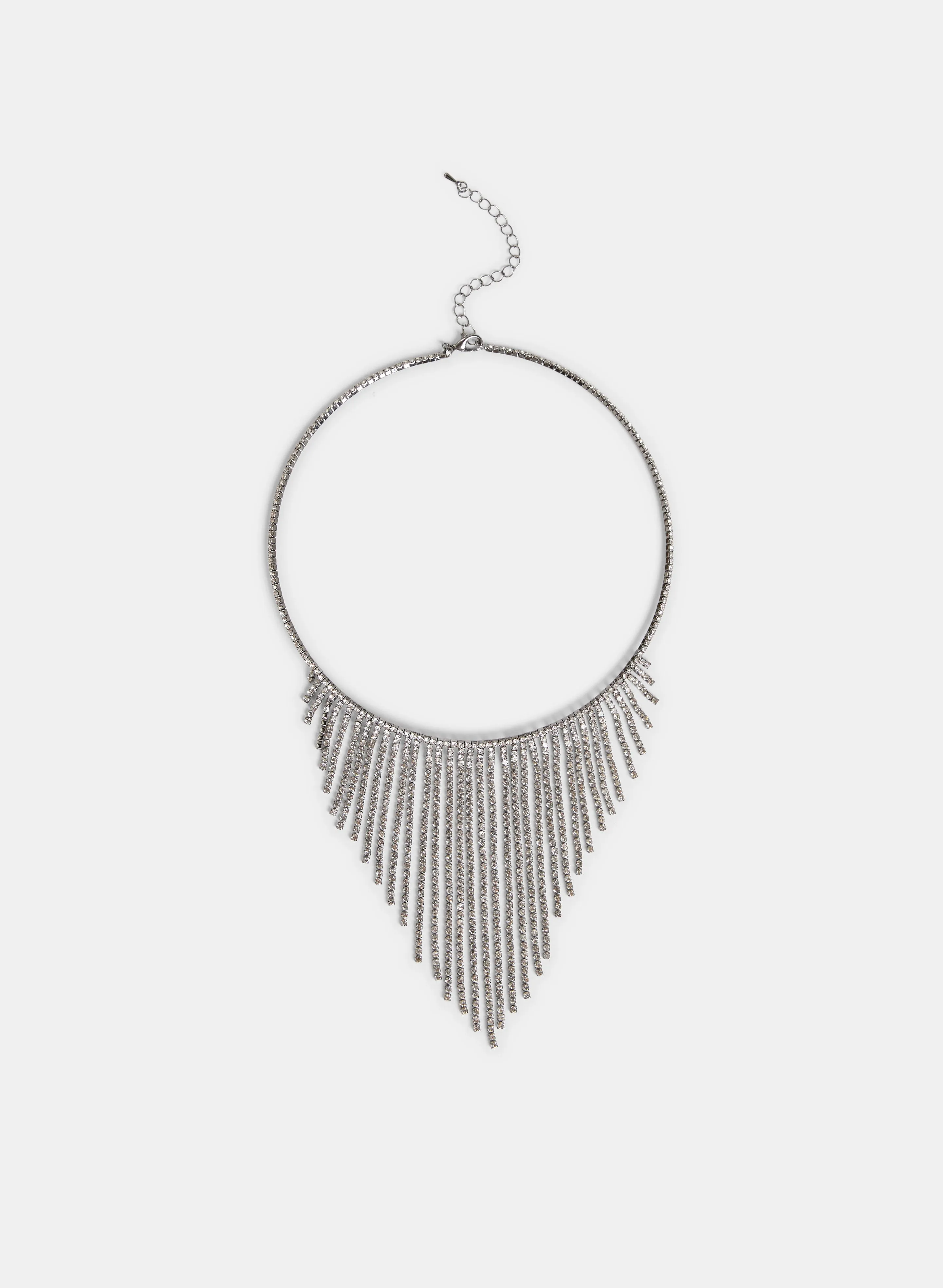 Cascading Crystal Choker Necklace sold by Laura