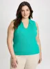 Ribbed Sleeveless Polo sold by Laura