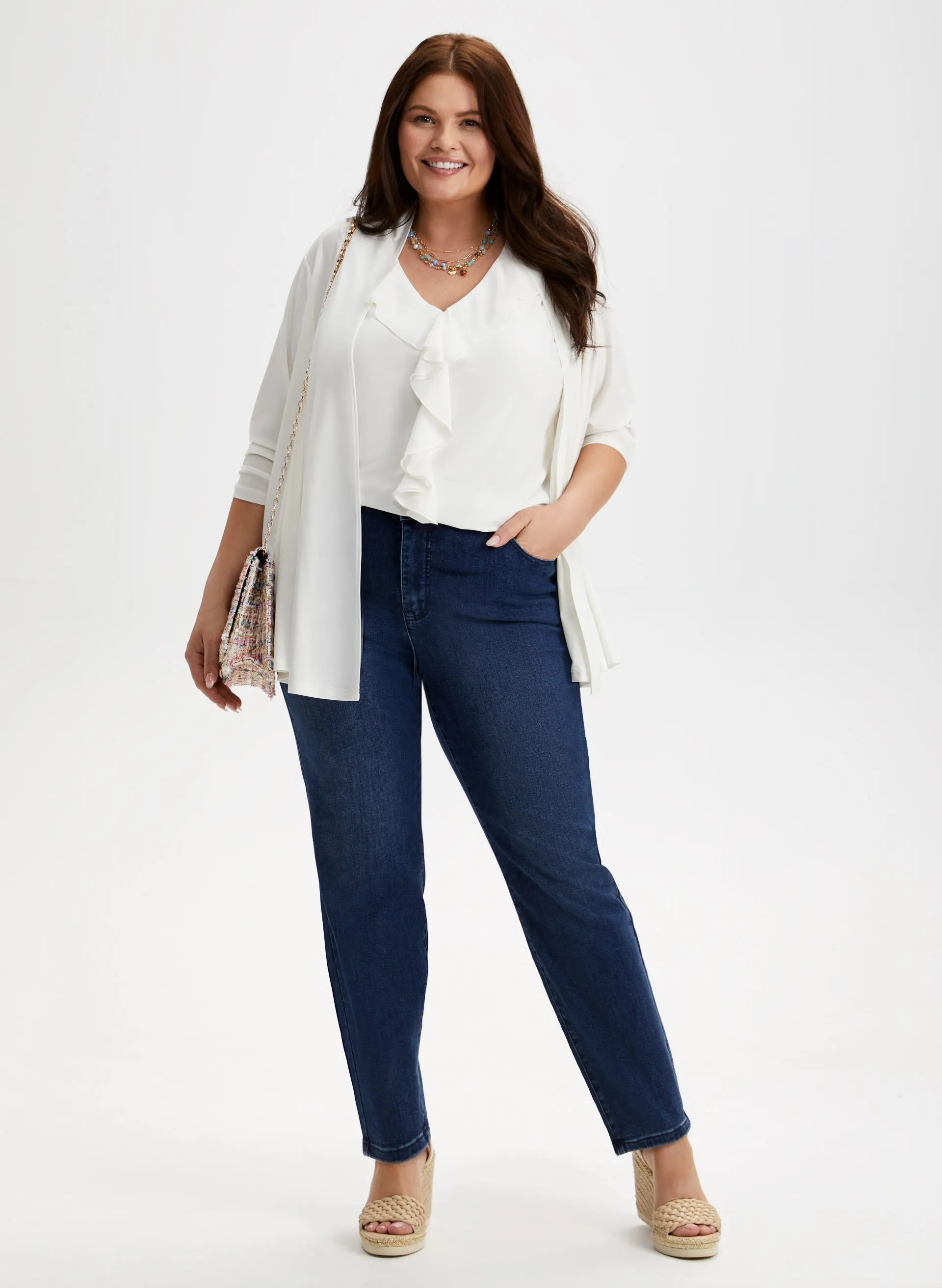 Ruffle Trim Sleeveless Top sold by Laura product image thumbnail 4