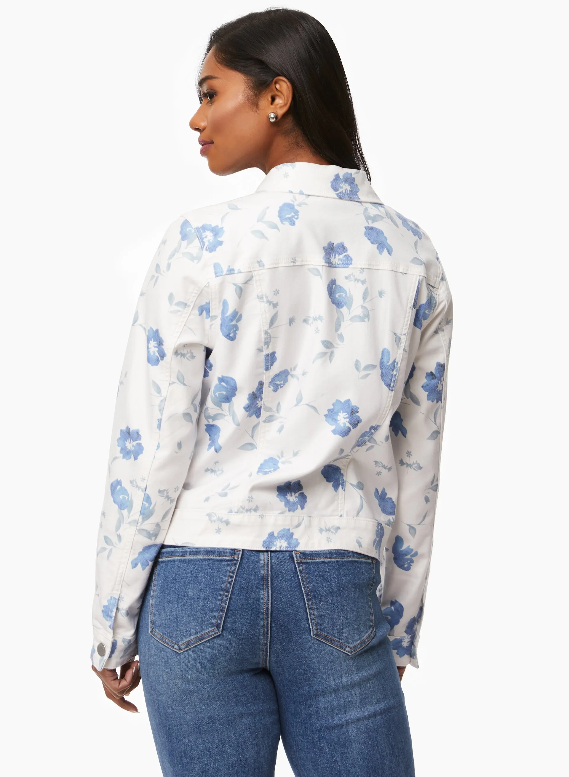 Floral Print Denim Jacket sold by Laura product image thumbnail 2