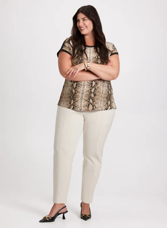 Snake Print Top & City Fit Pants sold by Laura