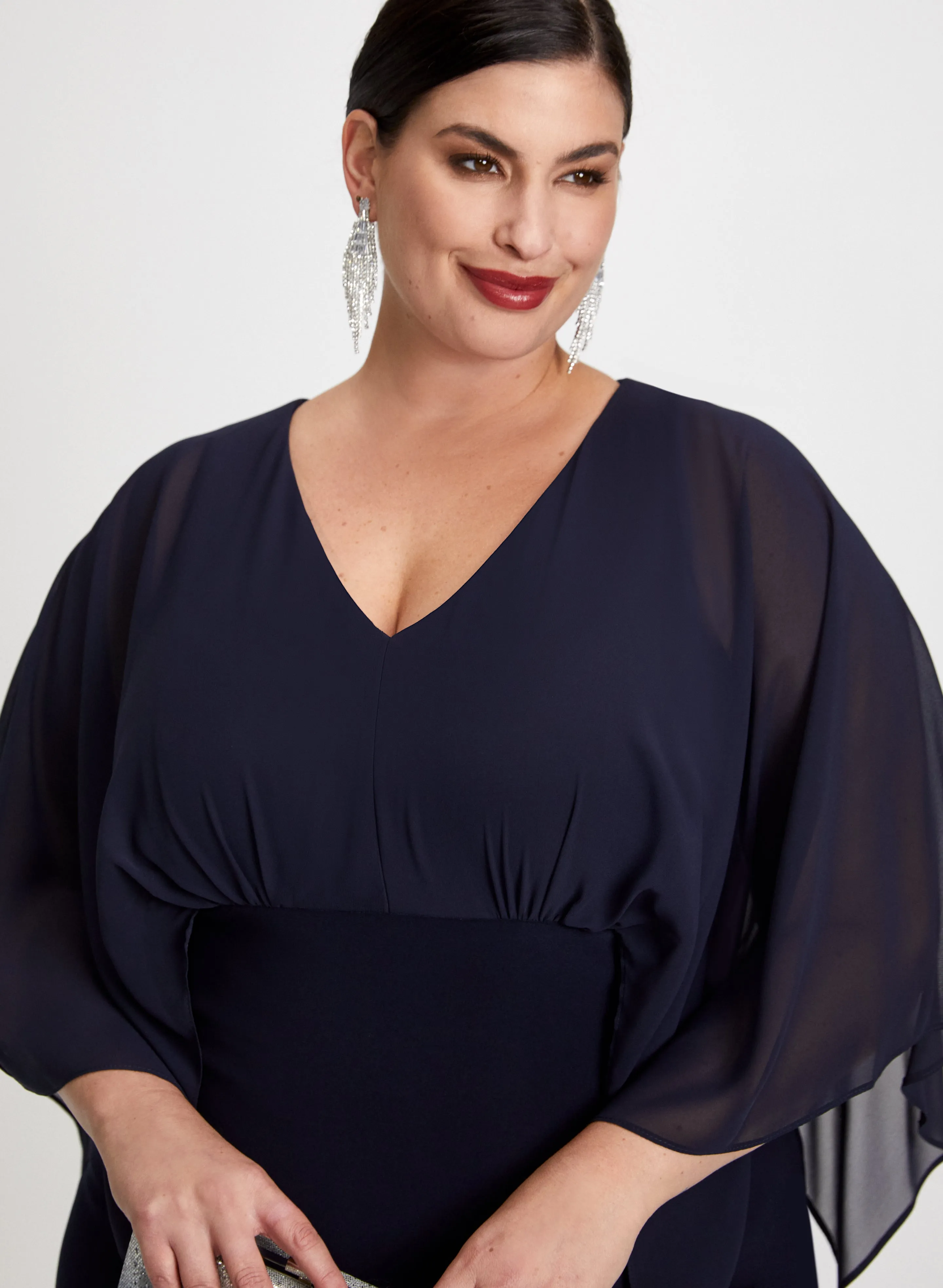 Joseph Ribkoff - Kimono Sleeve Dress sold by Laura product image thumbnail 5