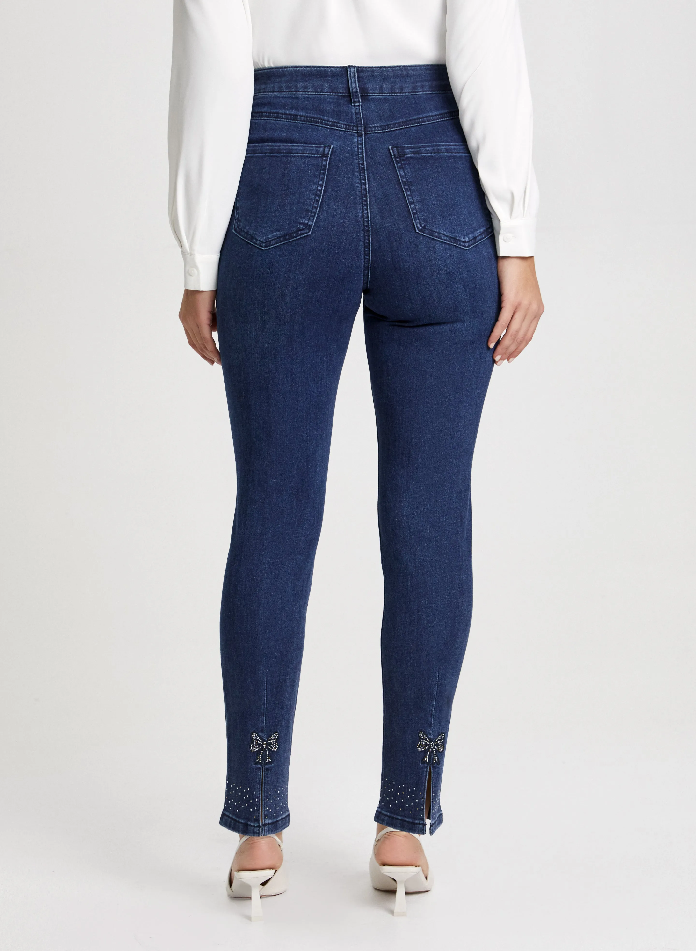 Bow Detail Straight Leg Jeans sold by Laura product image thumbnail 2