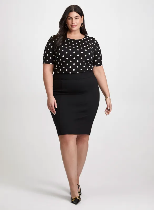 Polka Dot Top & Pencil Skirt sold by Laura