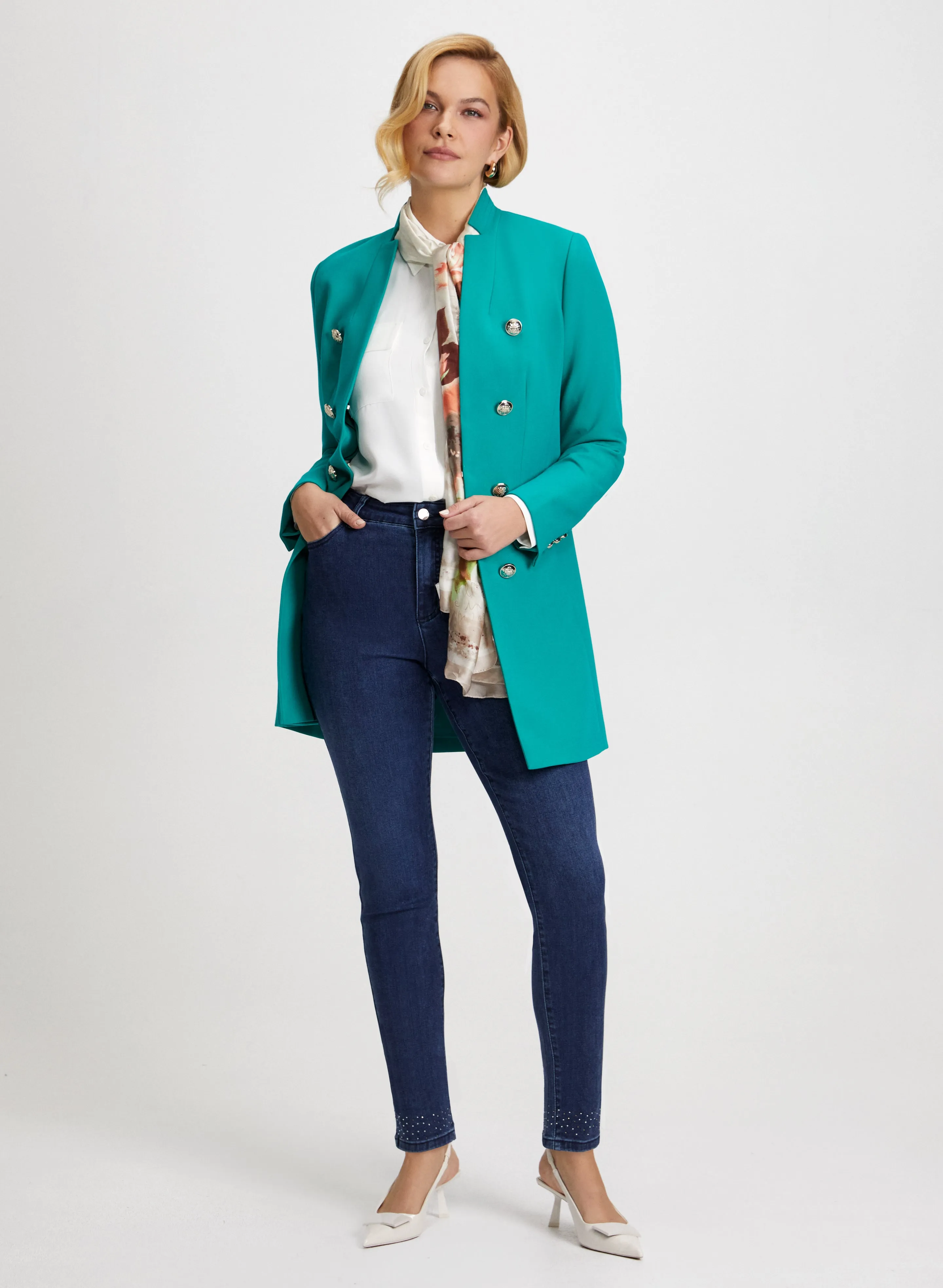 Bow Detail Straight Leg Jeans sold by Laura product image thumbnail 3