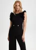 Organza Ruffle Detail Jumpsuit sold by Laura