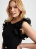 Organza Ruffle Detail Jumpsuit sold by Laura