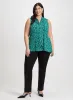 Neck Tie Detail Top & Slim Leg Pants sold by Laura