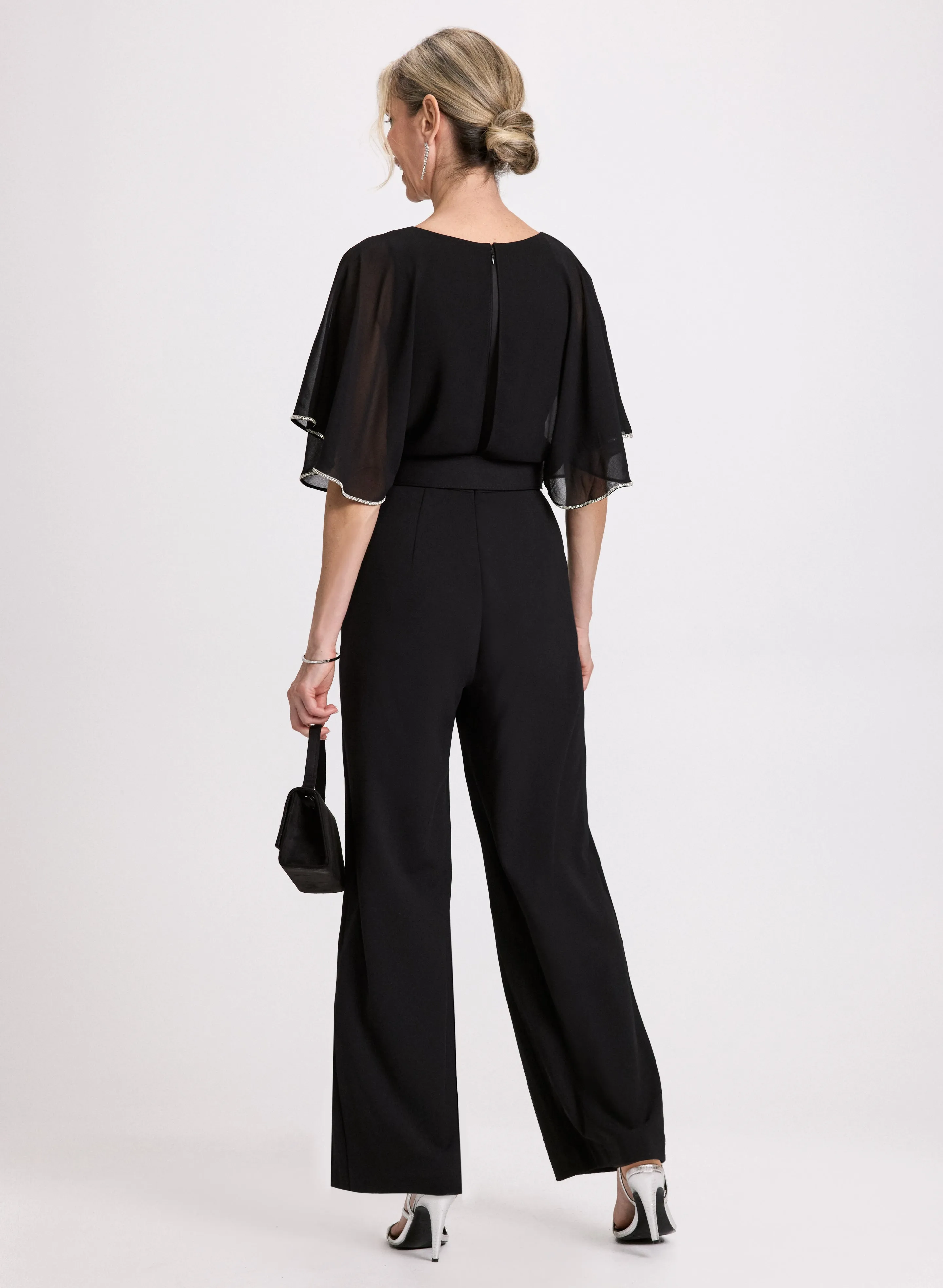 Rhinestone Belt Jumpsuit sold by Laura product image thumbnail 3