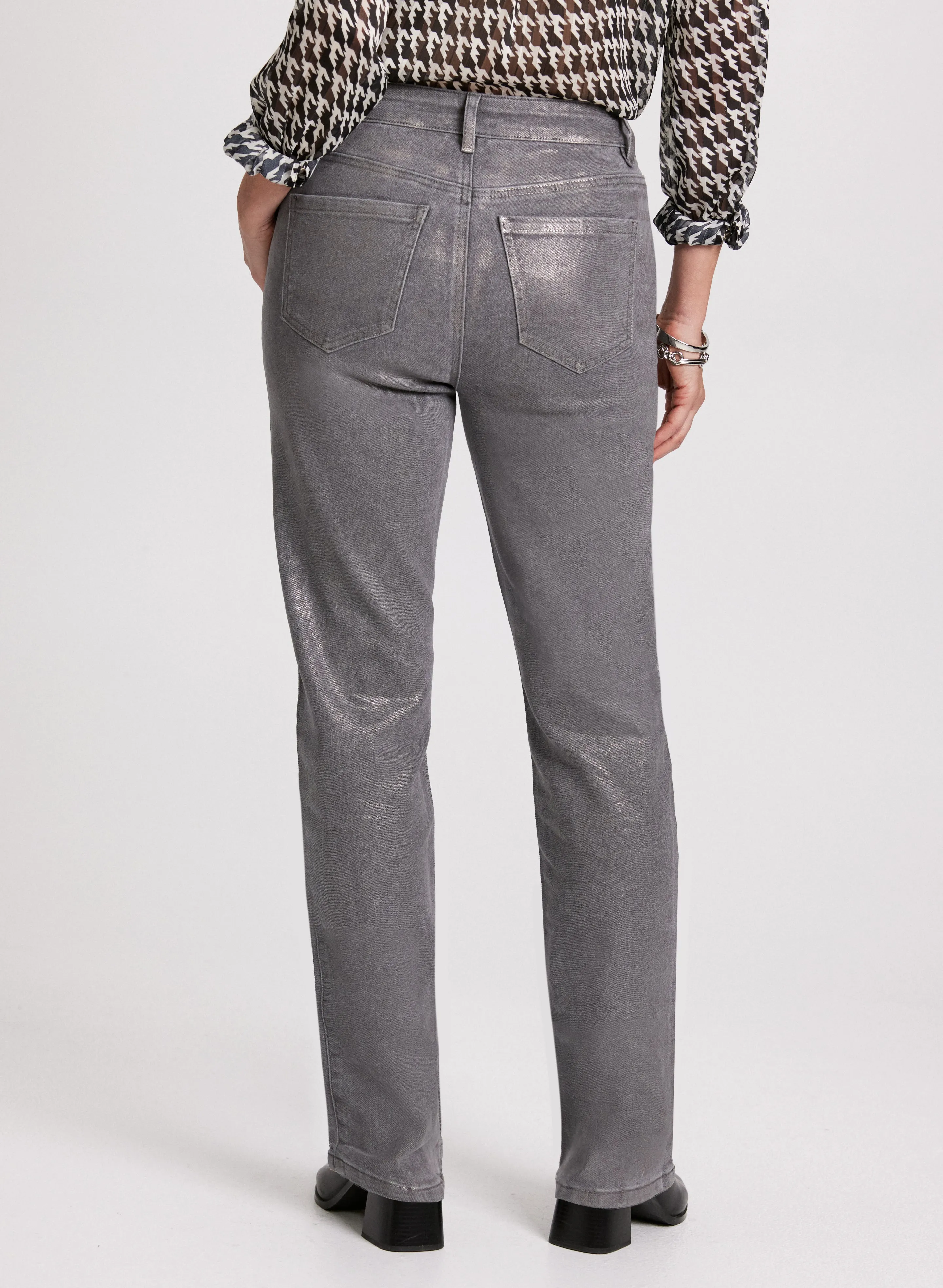 Foiled Straight Leg Jeans sold by Laura product image thumbnail 2