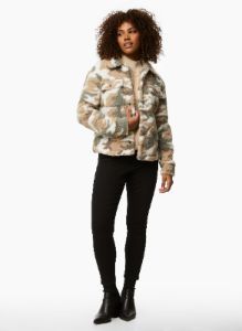 Printed Sherpa Jacket sold by Laura